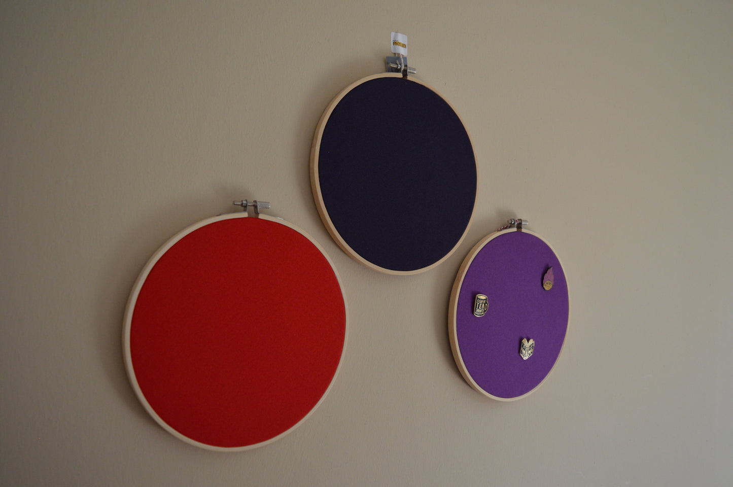 Purple Red Navy 20cm / 8" Pin Display 6