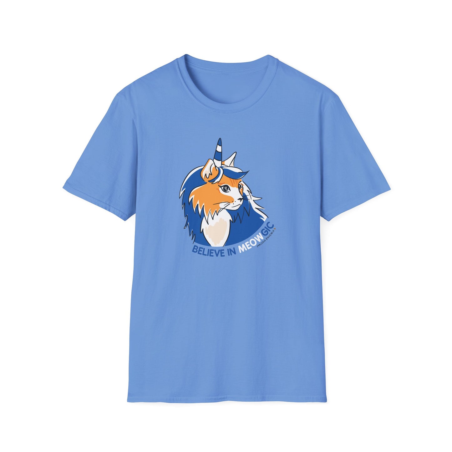 Believe In Meowgic T-Shirt Carolina Blue