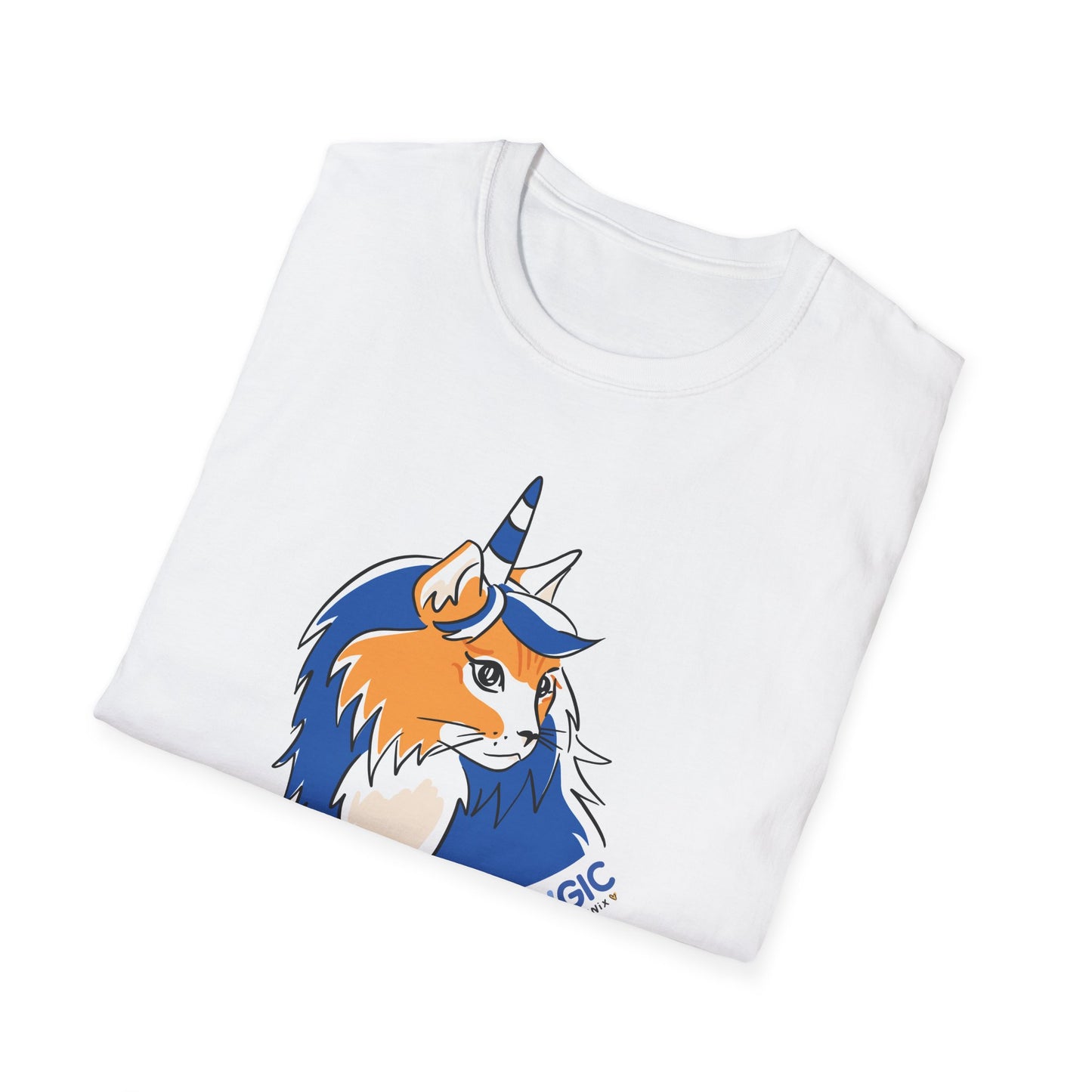 Believe In Meowgic T-Shirt White Fold