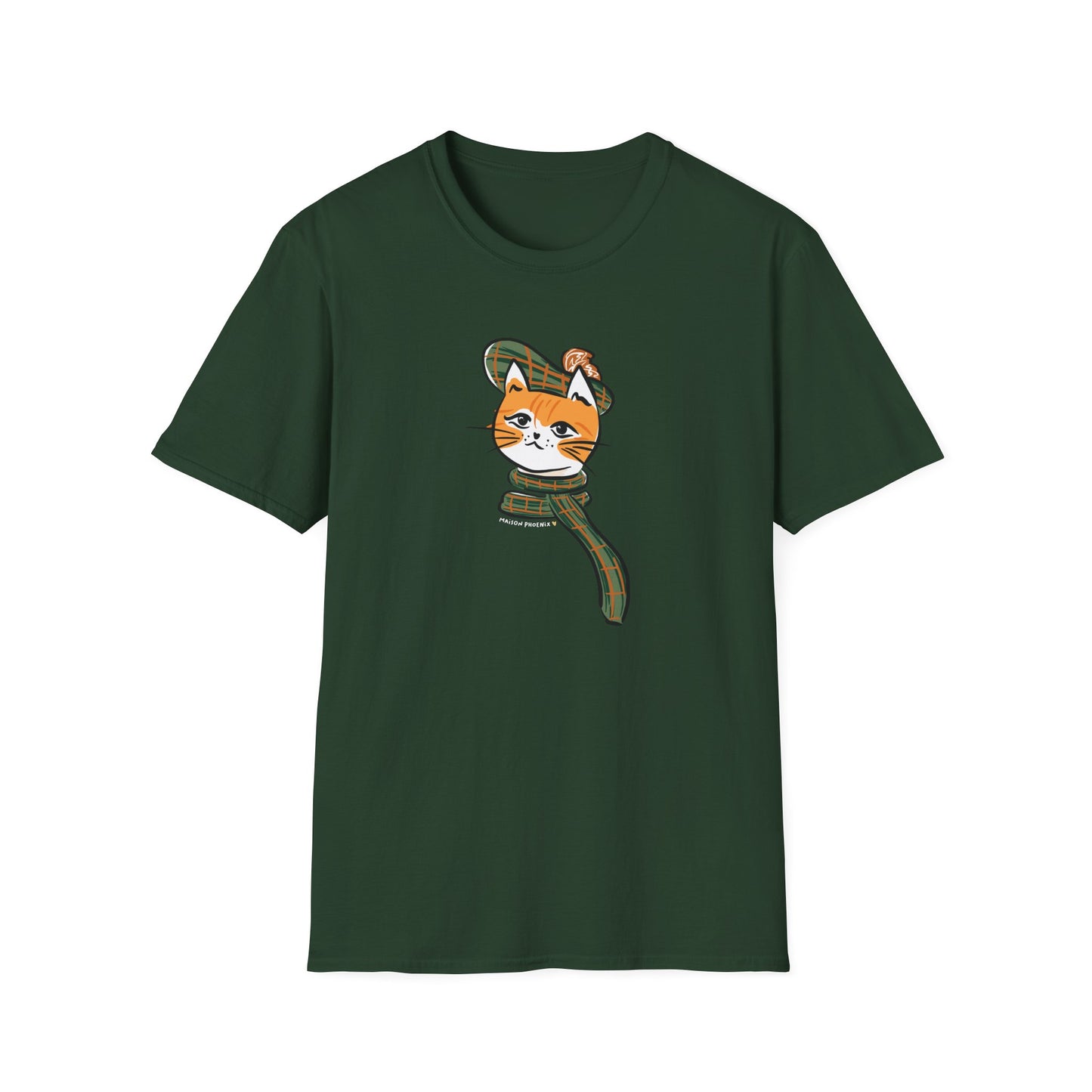 Bonnie Wee Kitty T-Shirt - Forest Green 1