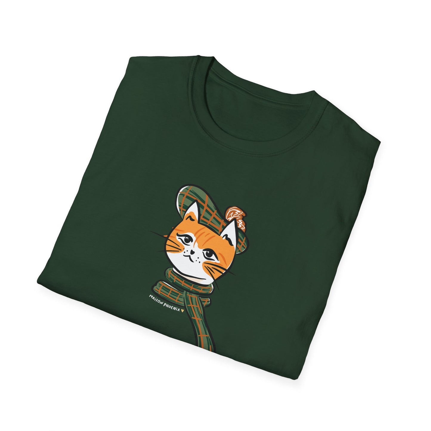 Bonnie Wee Kitty T-Shirt - Forest Green 2