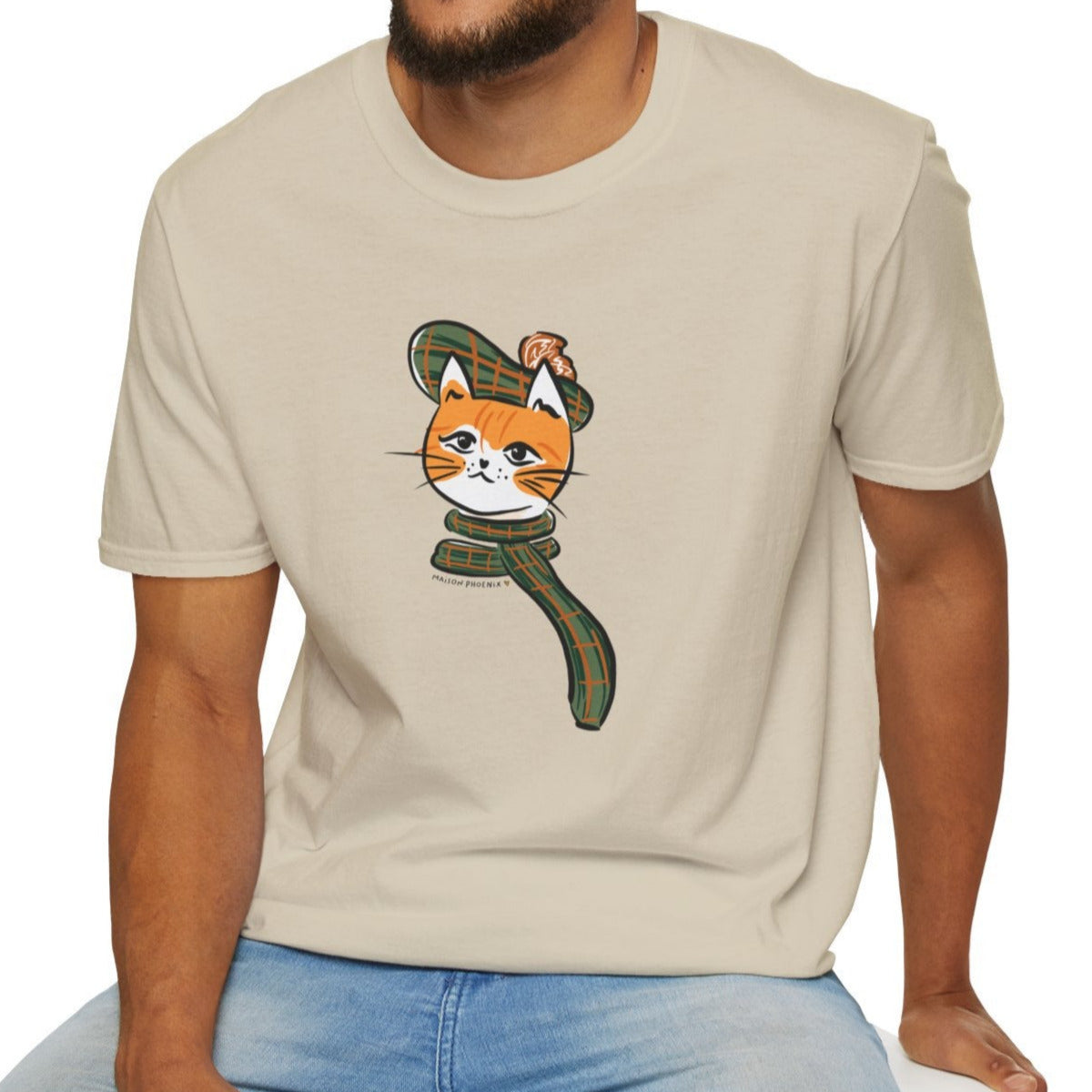 Bonnie Wee Kitty T-Shirt - Sand