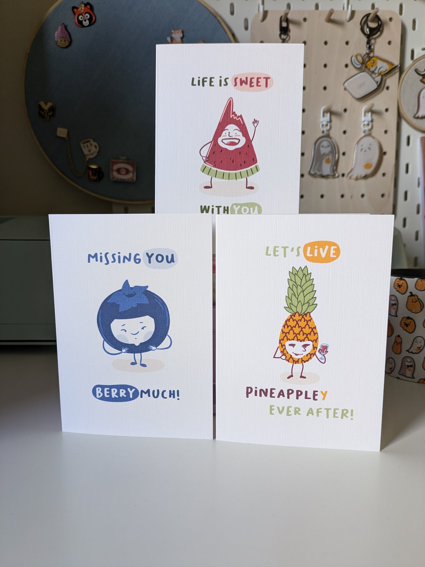 Fruit Gang Greeting Cards 1