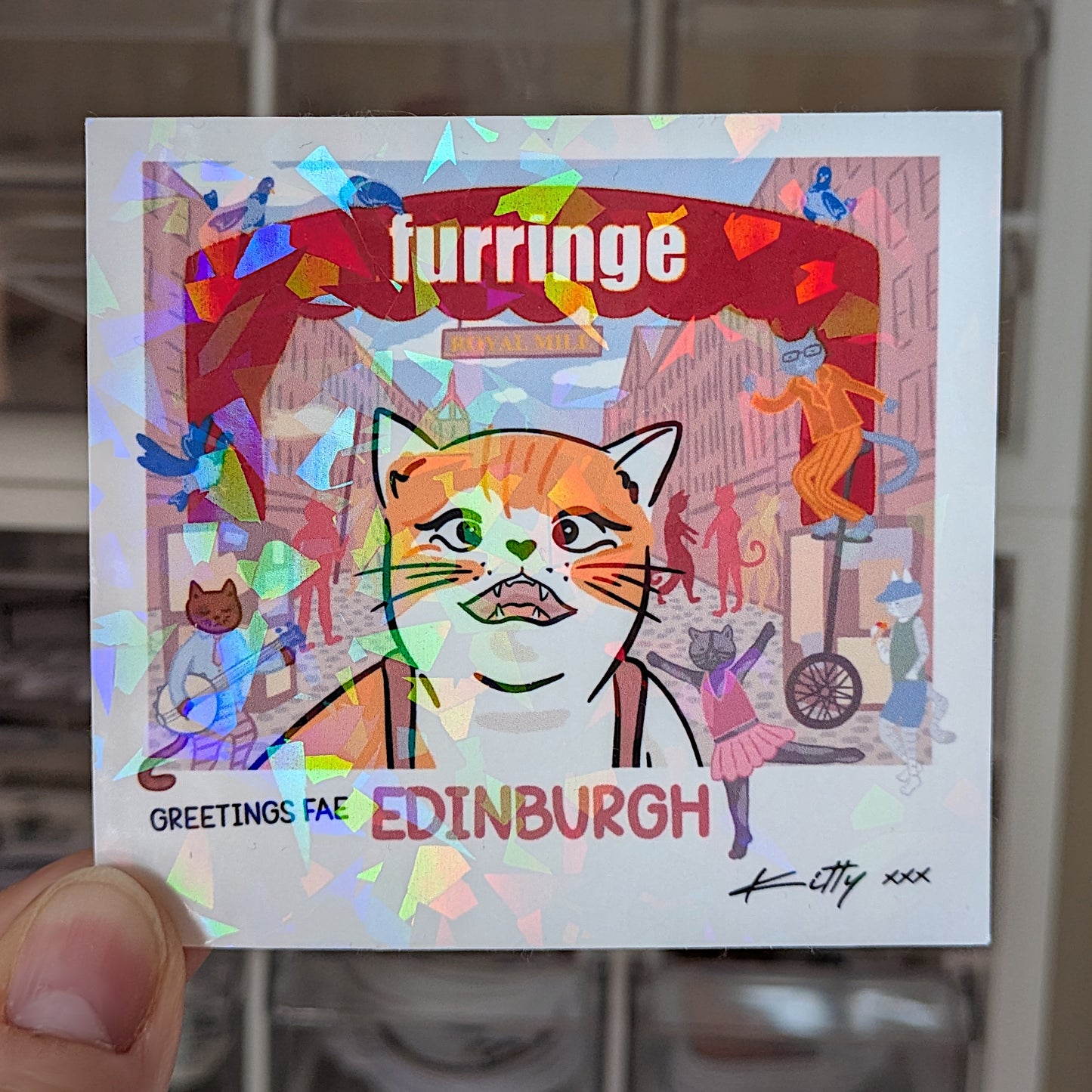Edinburgh (Furringe Festival) Holographic Sticker