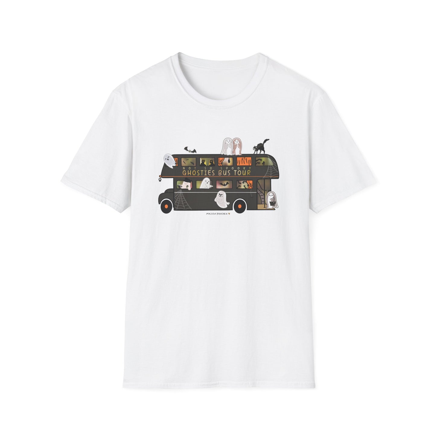 Ghosties Bus Tour T-Shirt - White 1