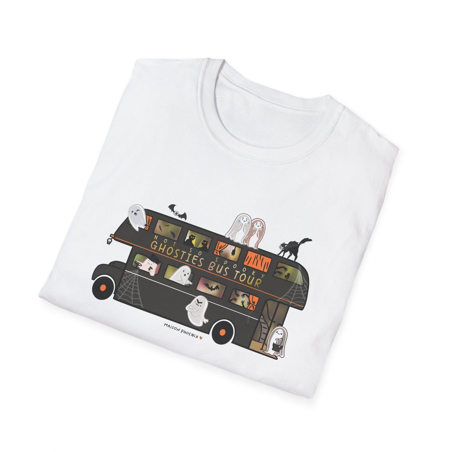 Ghosties Bus Tour T-Shirt - White 2