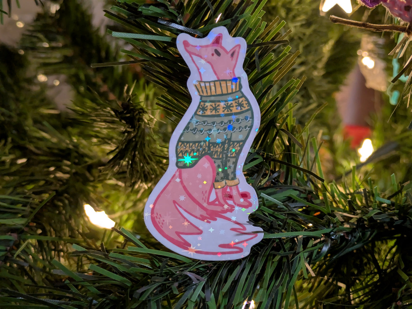 Holographic Fox Sticker 1