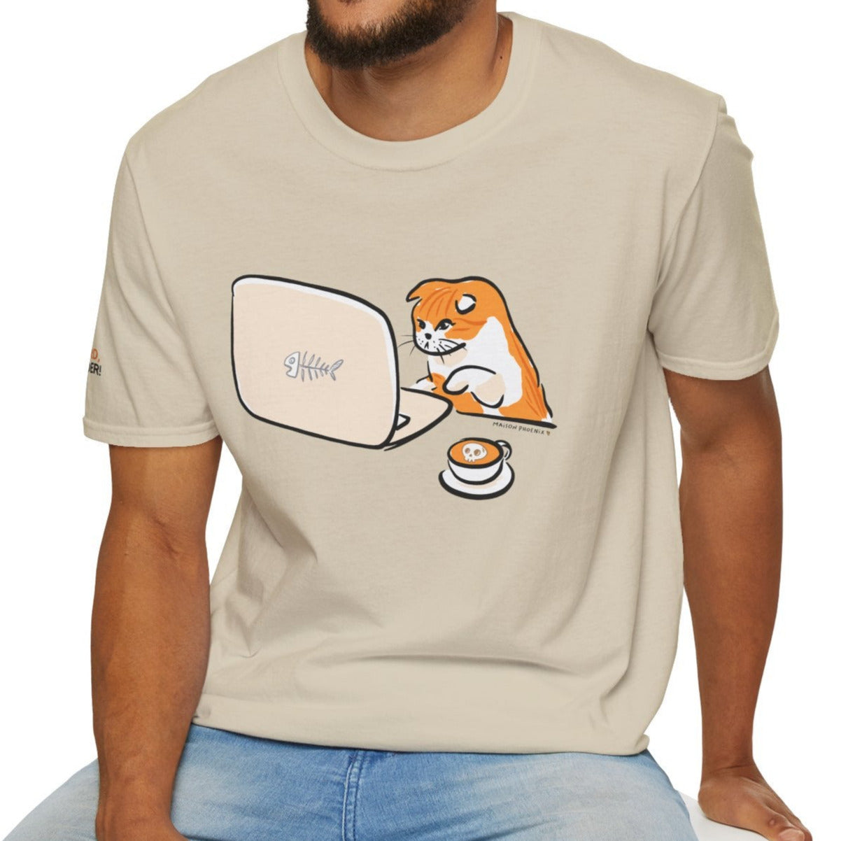 Purr Boss Kitty T-Shirt - Sand