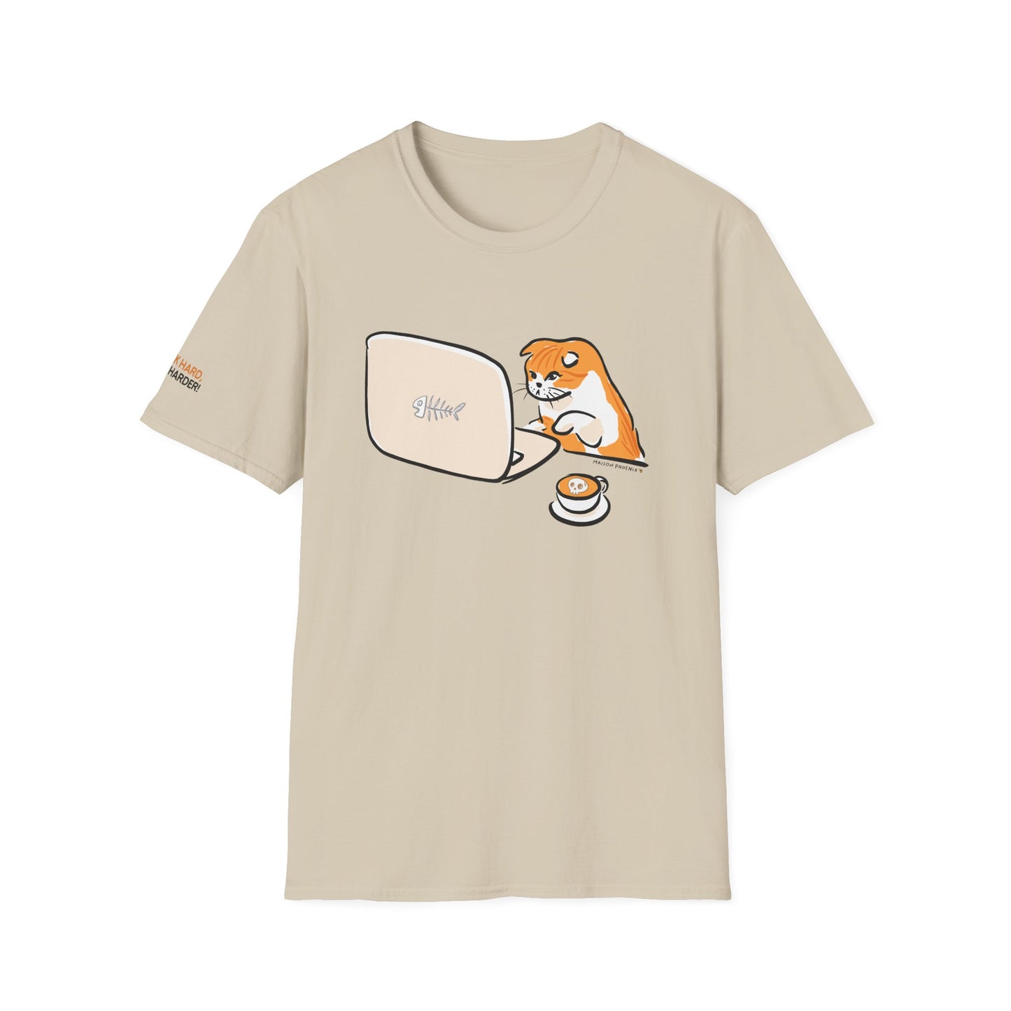 Purr Boss Kitty T-Shirt - Sand 1