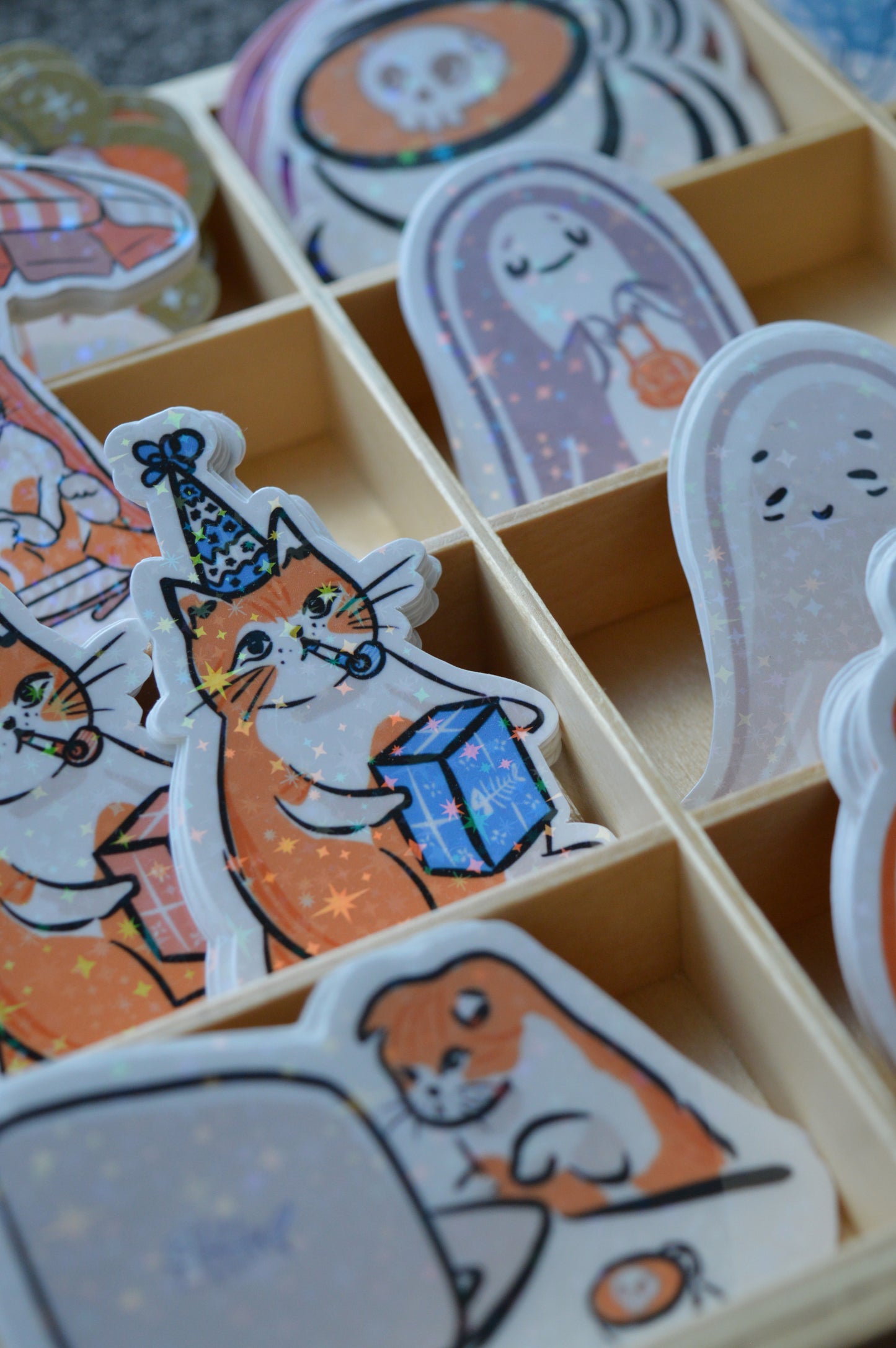 Holographic Party Cat Sticker 5