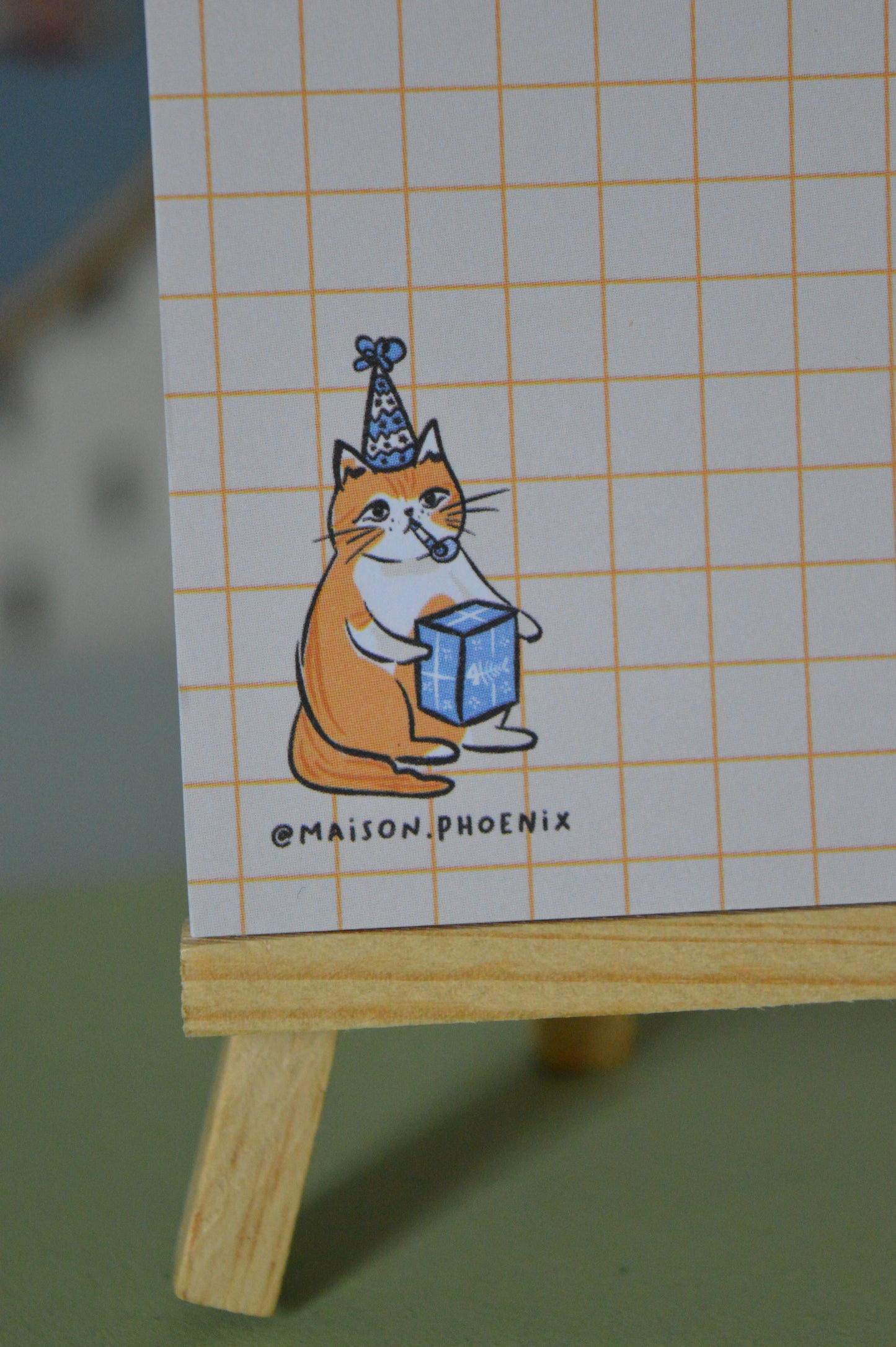 Party Cat Square Memopad 4
