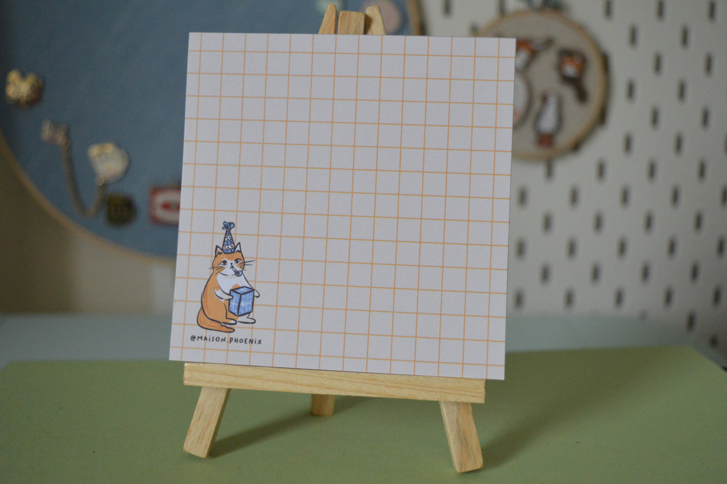 Party Cat Square Memopad 1
