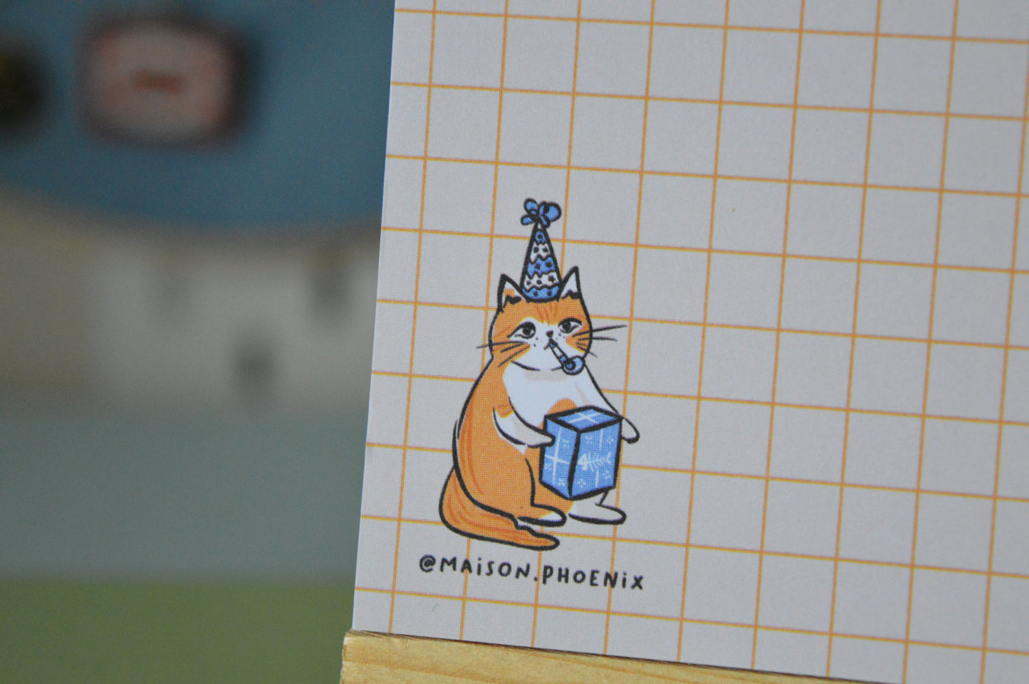 Party Cat Square Memopad 2