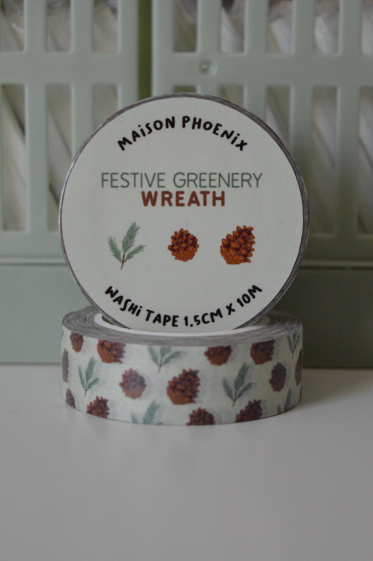 Festive Greenery Washi Tape 4