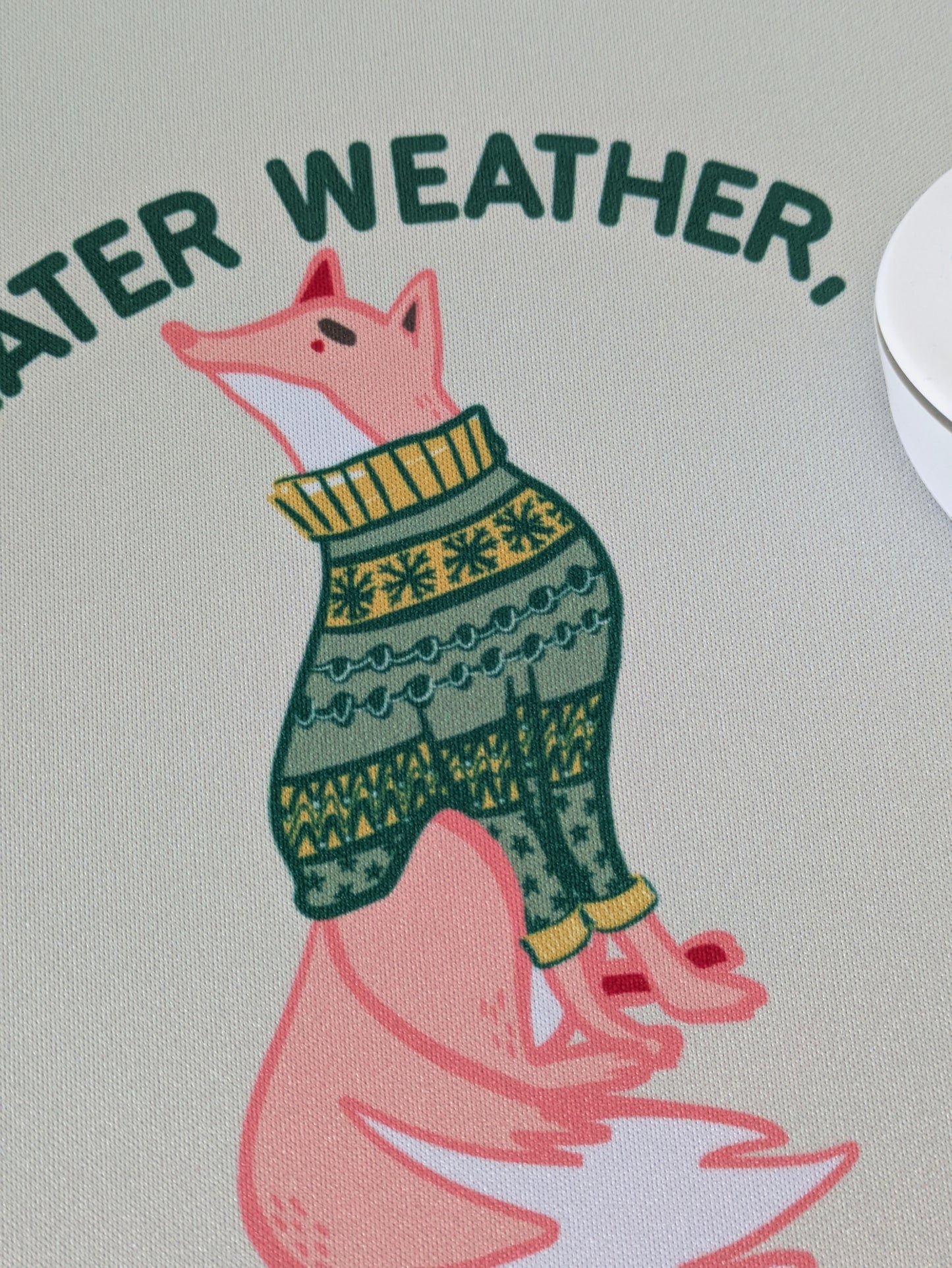 Fox Mousepad (Sweater Weather, Cosy Adventures)