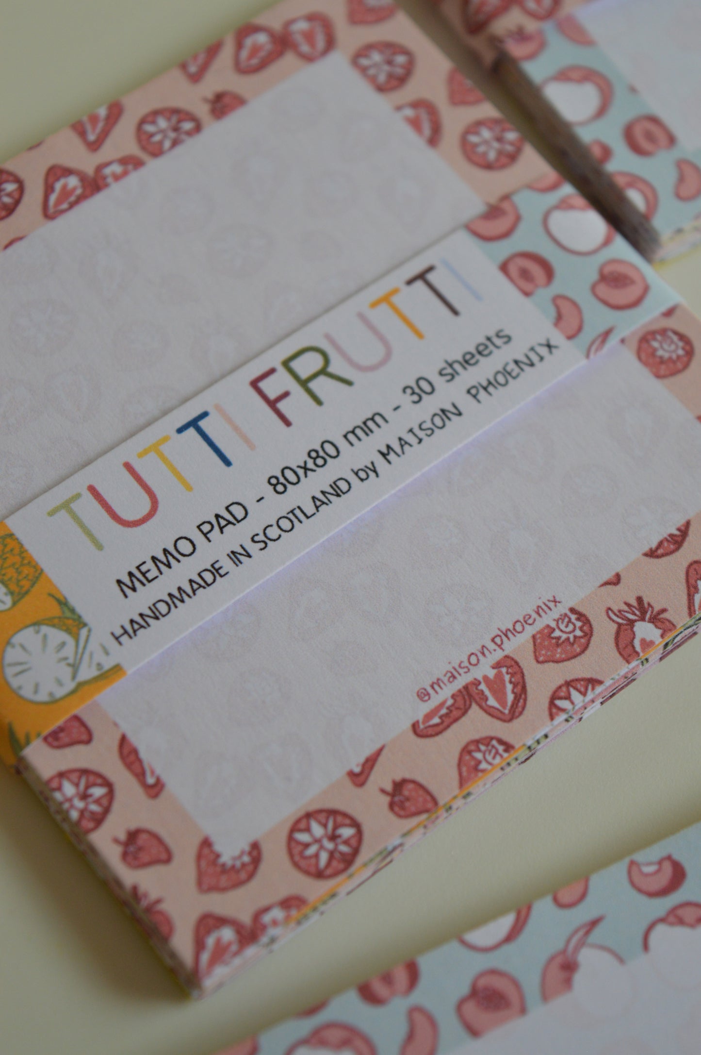 Fruit Memopad 5