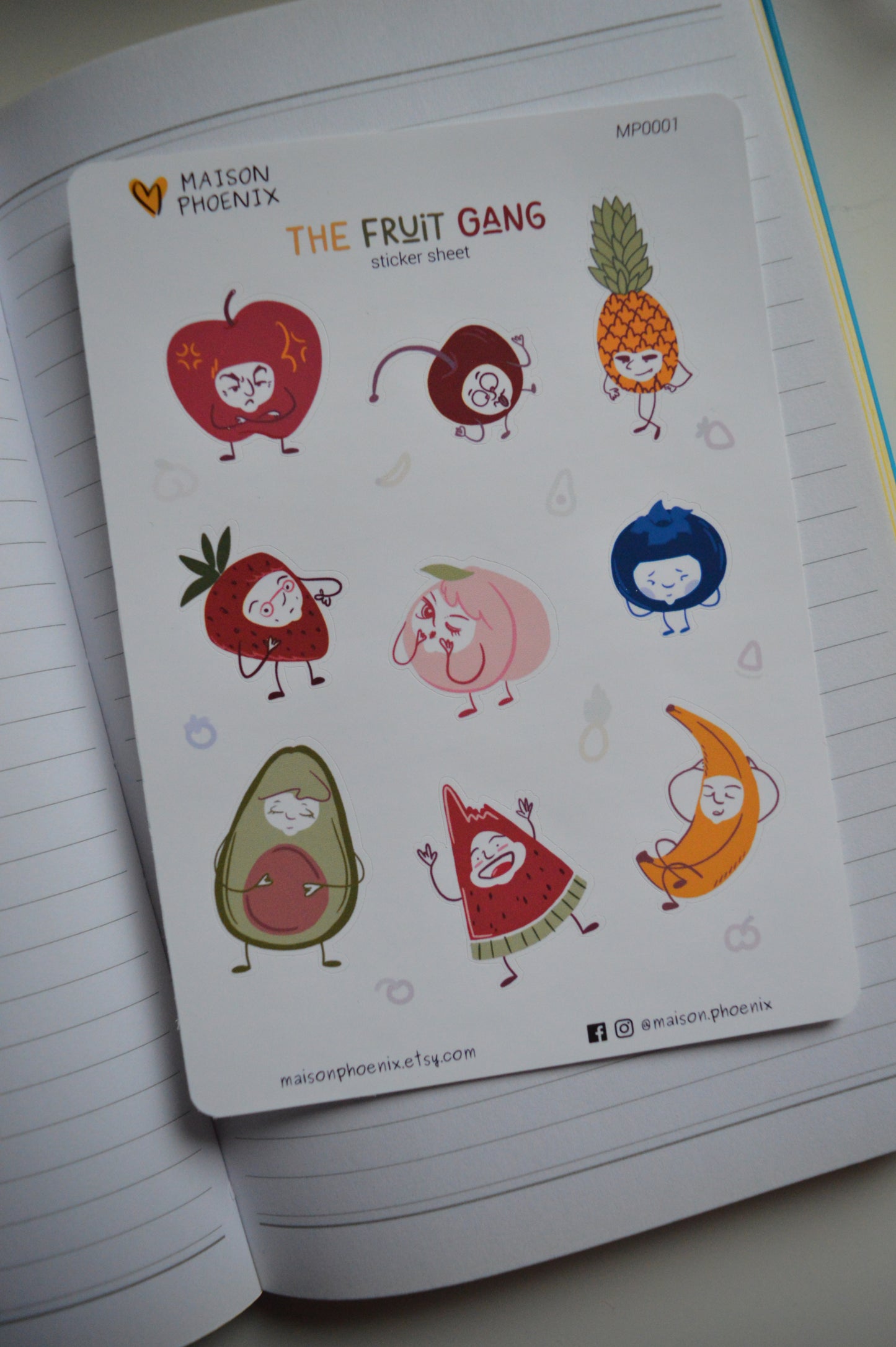 Fruit Gang Sticker Sheet 8