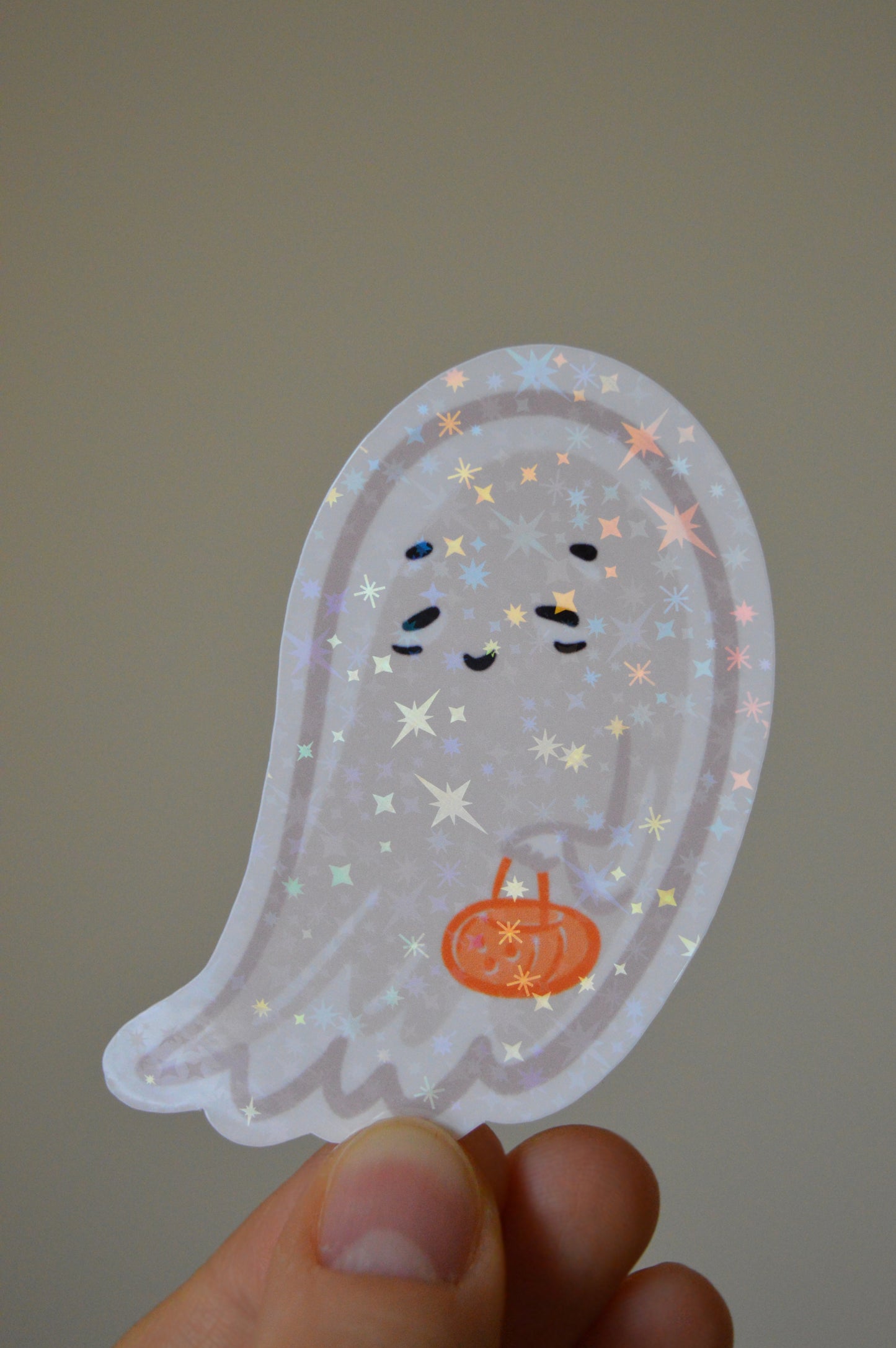 Holographic Ghost Sticker (Spooky) 2