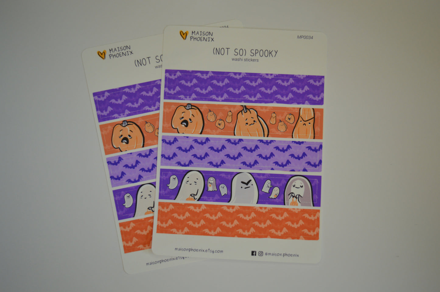 Halloween Spooky Washi Tape Style Stickers 9