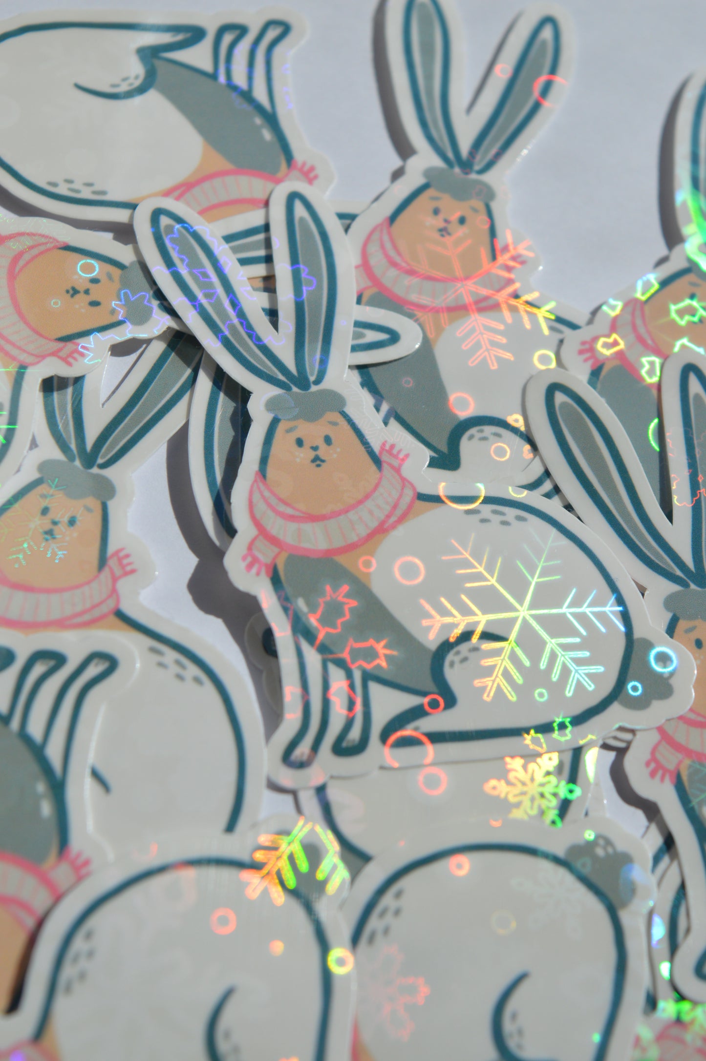 Holographic Hare Sticker 4