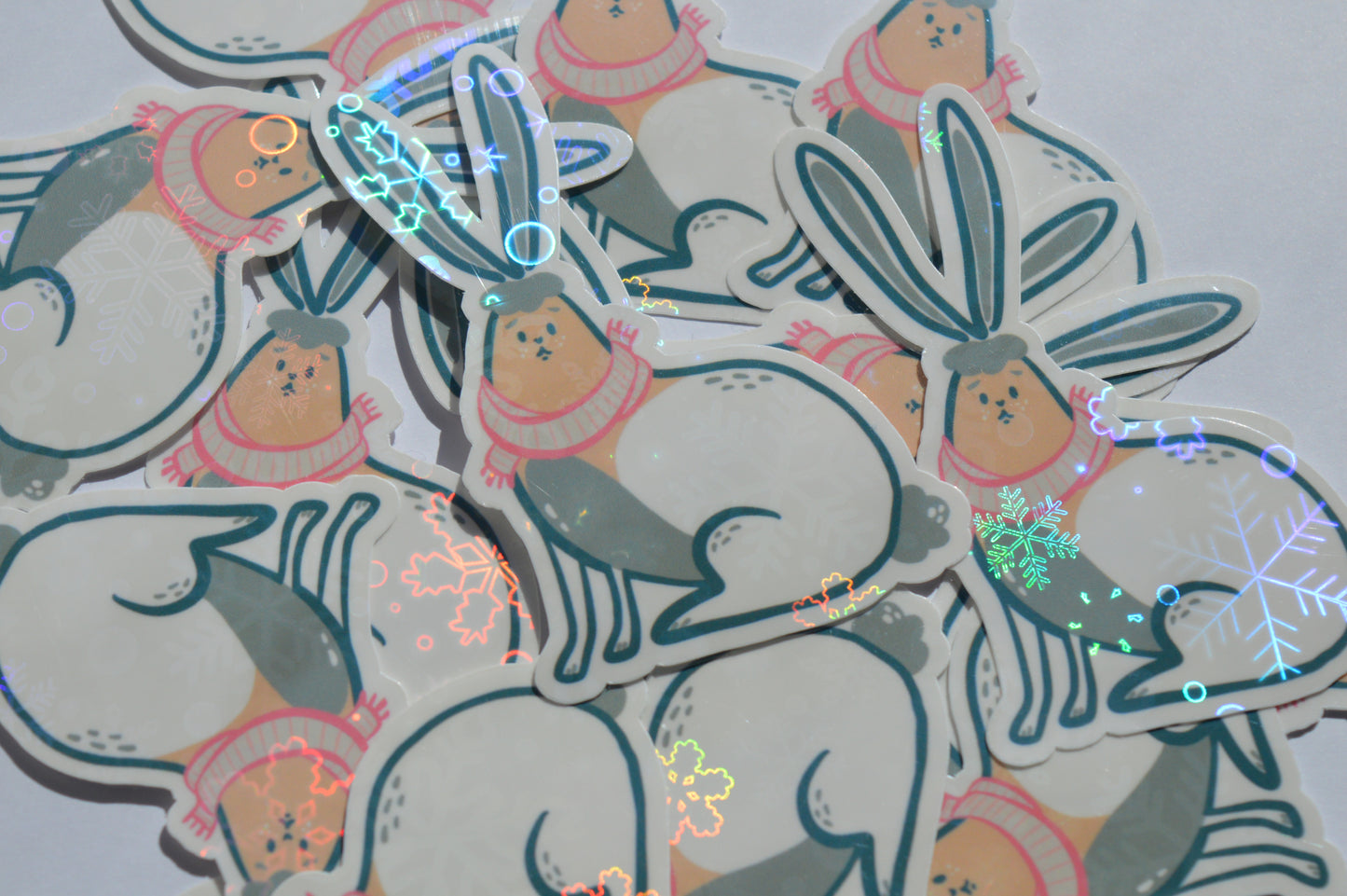 Holographic Hare Sticker 3