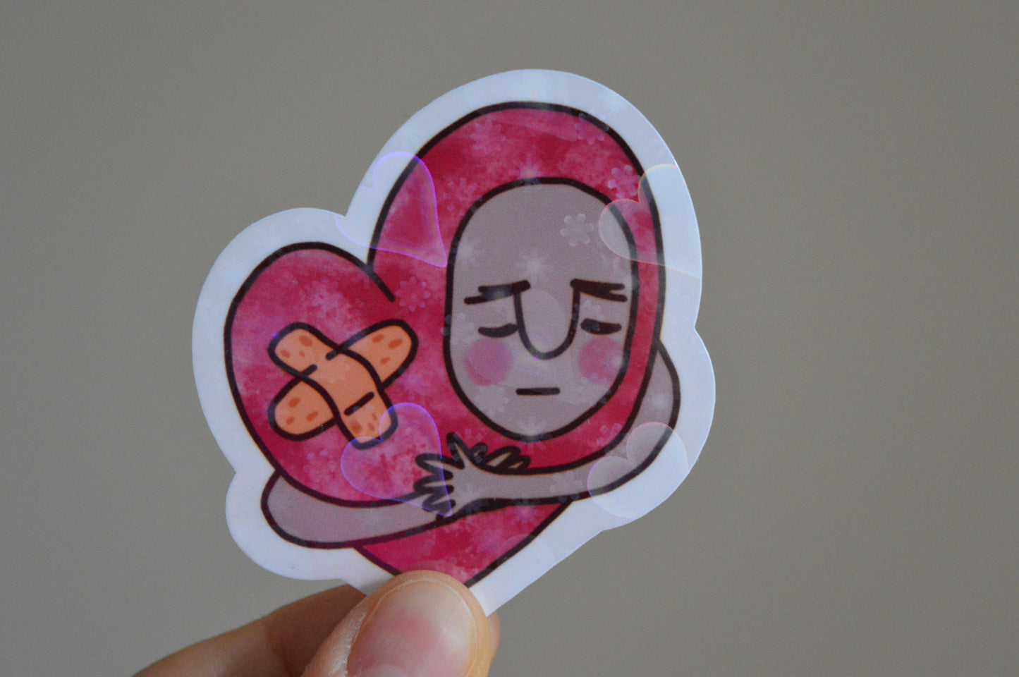 Holographic Heart Sticker 1