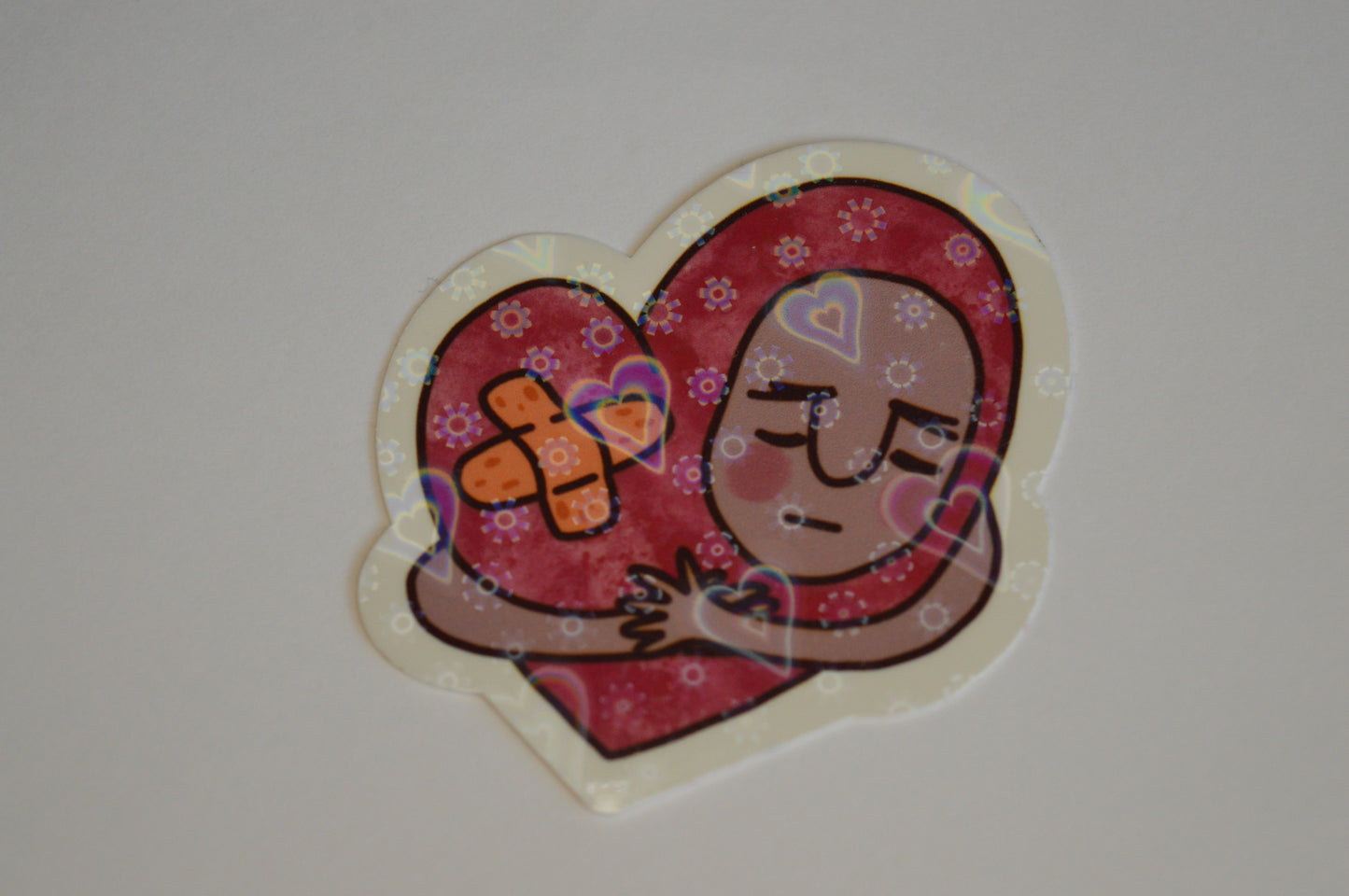 Holographic Heart Sticker 3