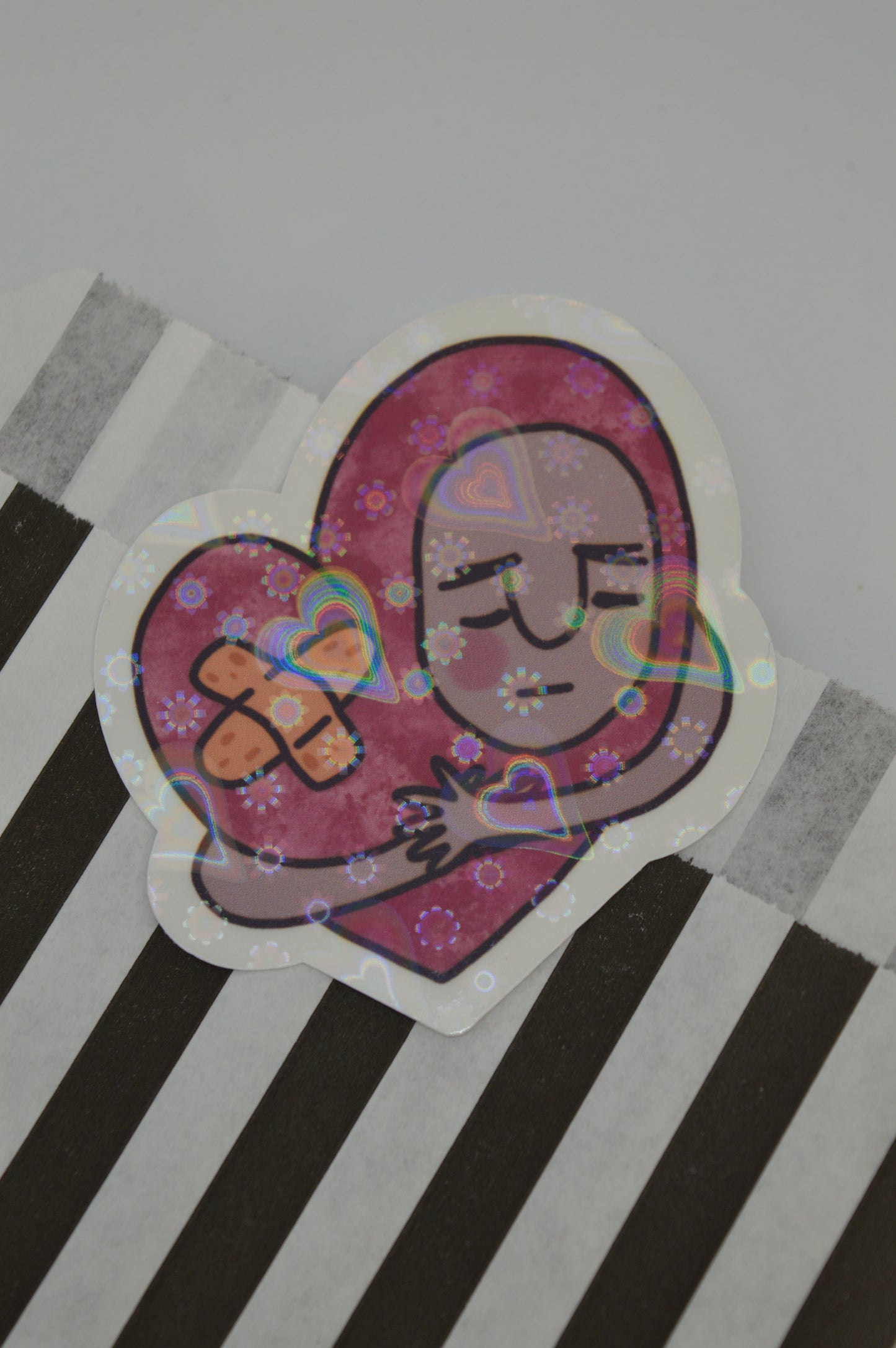 Holographic Heart Sticker 5