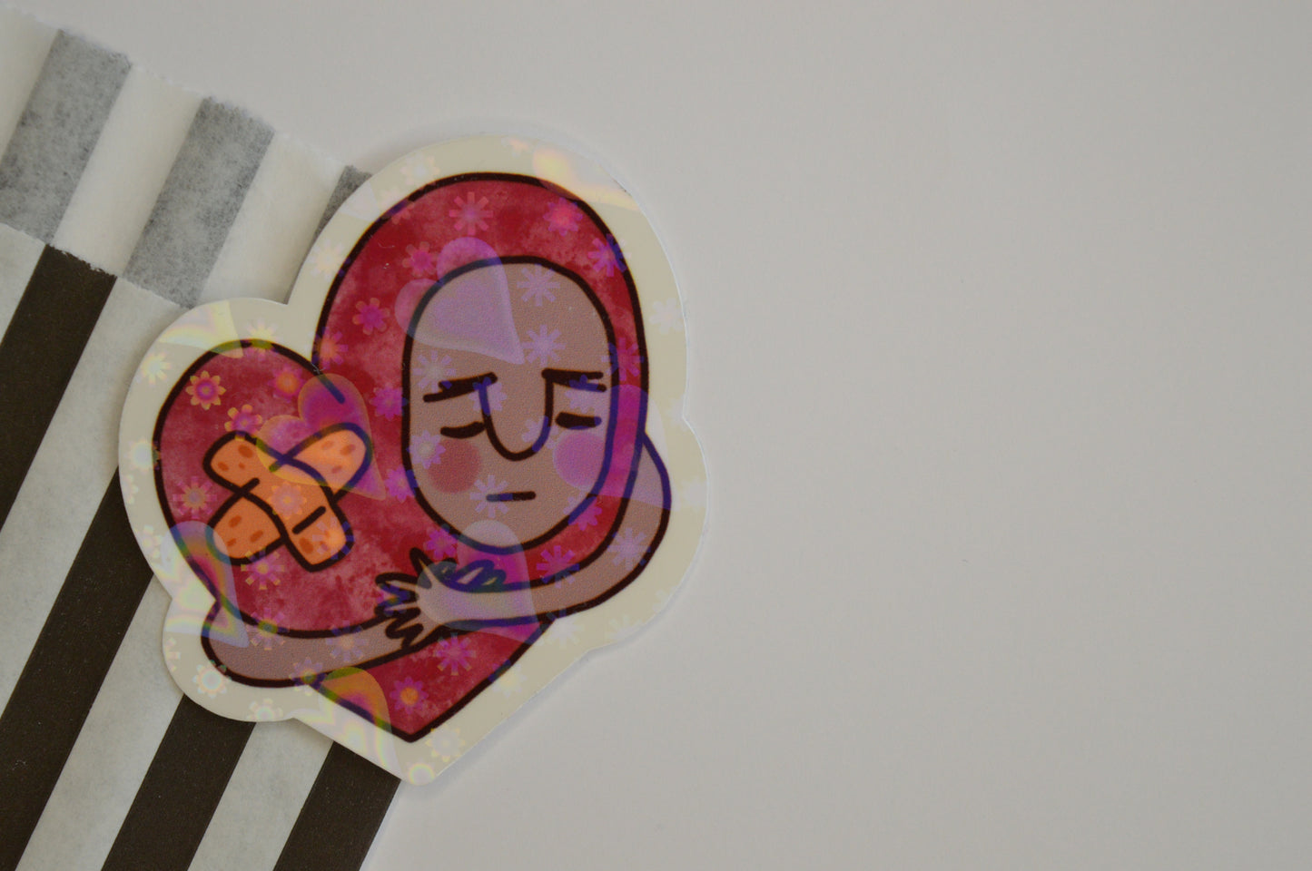 Holographic Heart Sticker 2