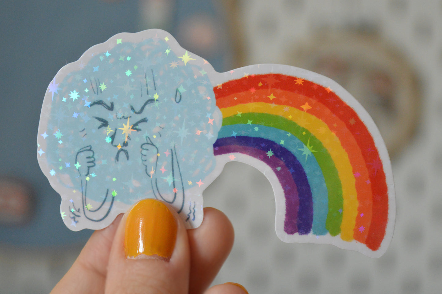 Holographic Rainbow Sticker 1