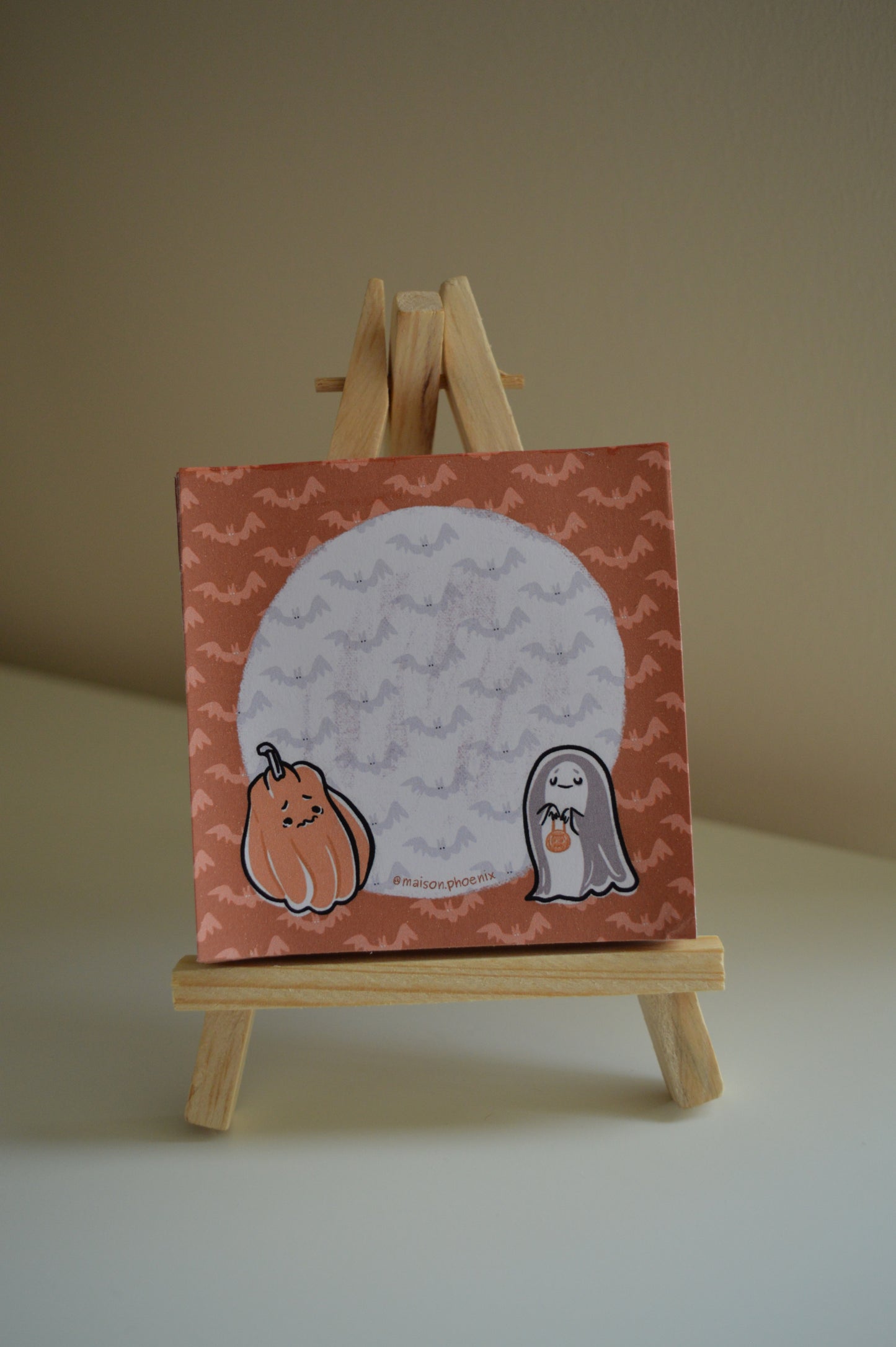 Halloween Pumpkin And Ghost Memopad (Orange) 3