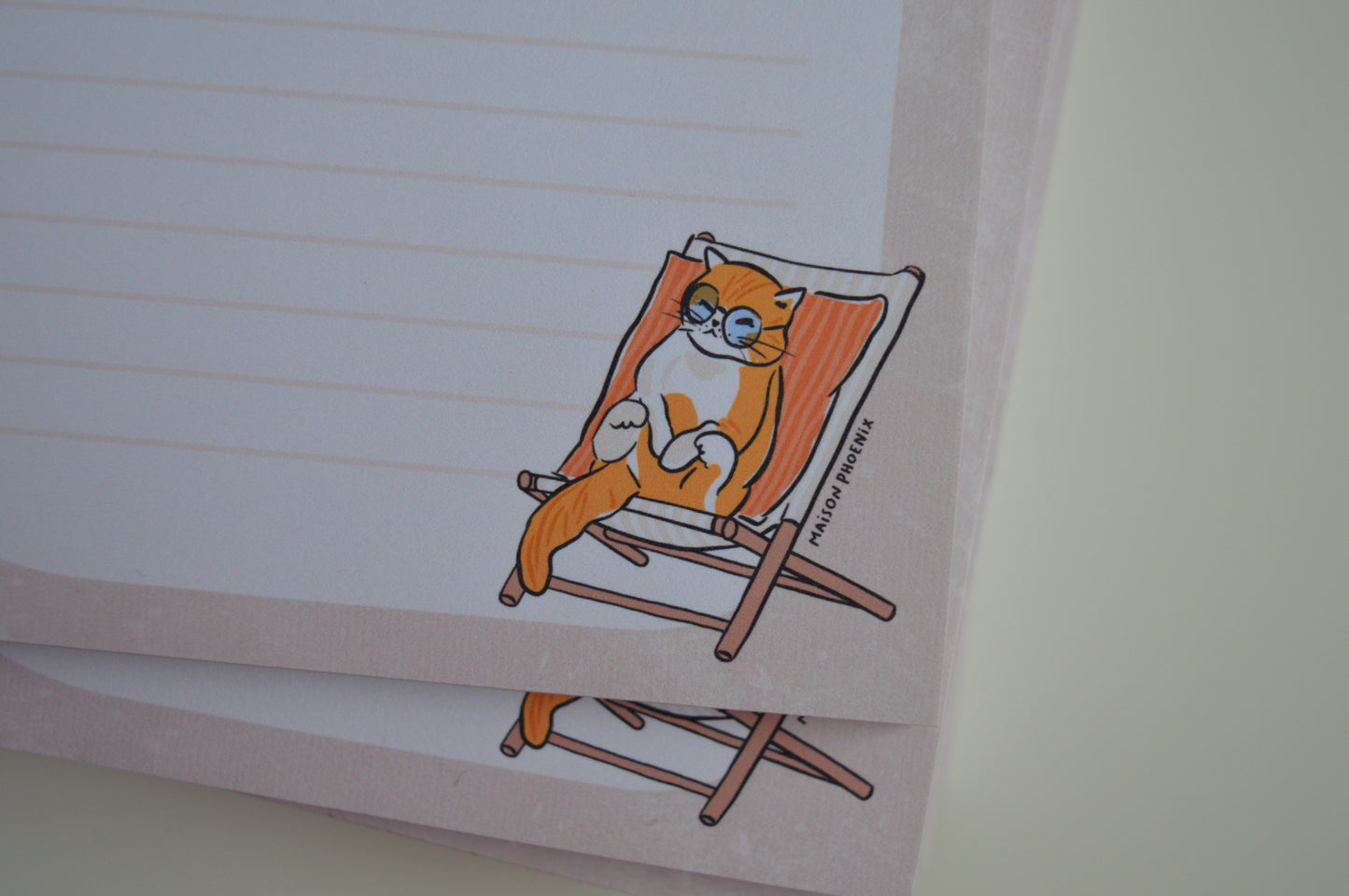 Sunbathing Kitty Notepad 6