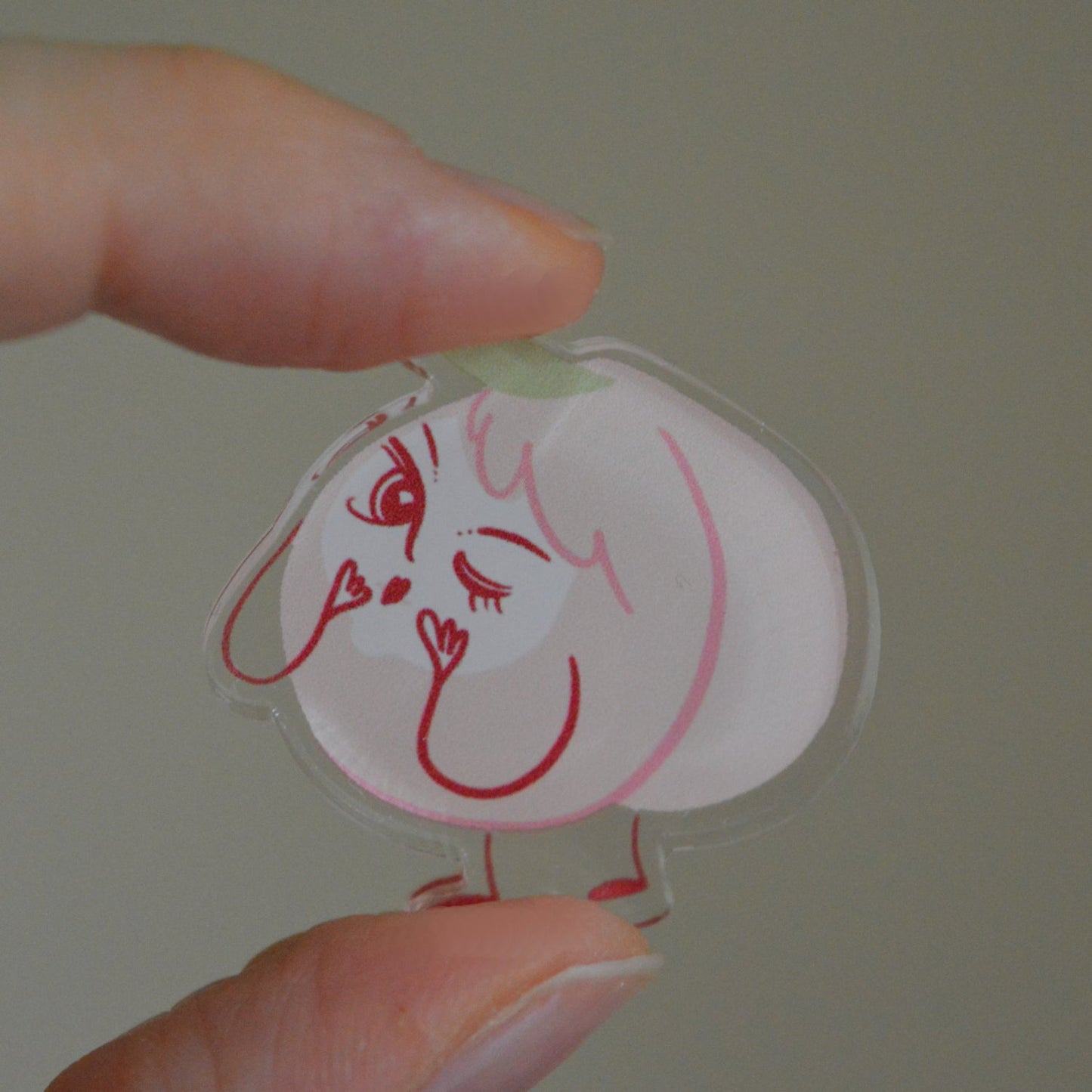 Peach Acrylic Pin
