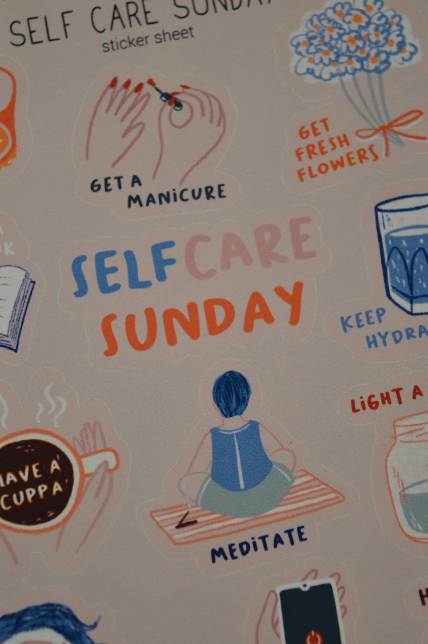 Self Care Sunday Sticker Sheet 14