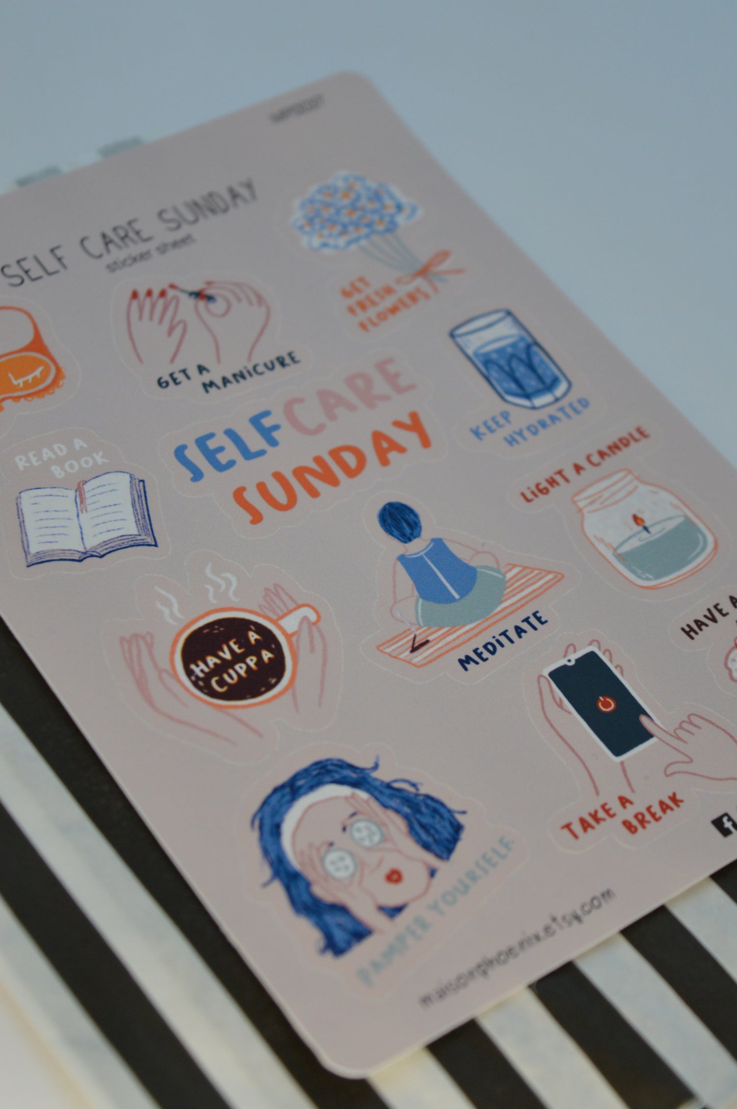 Self Care Sunday Sticker Sheet 3