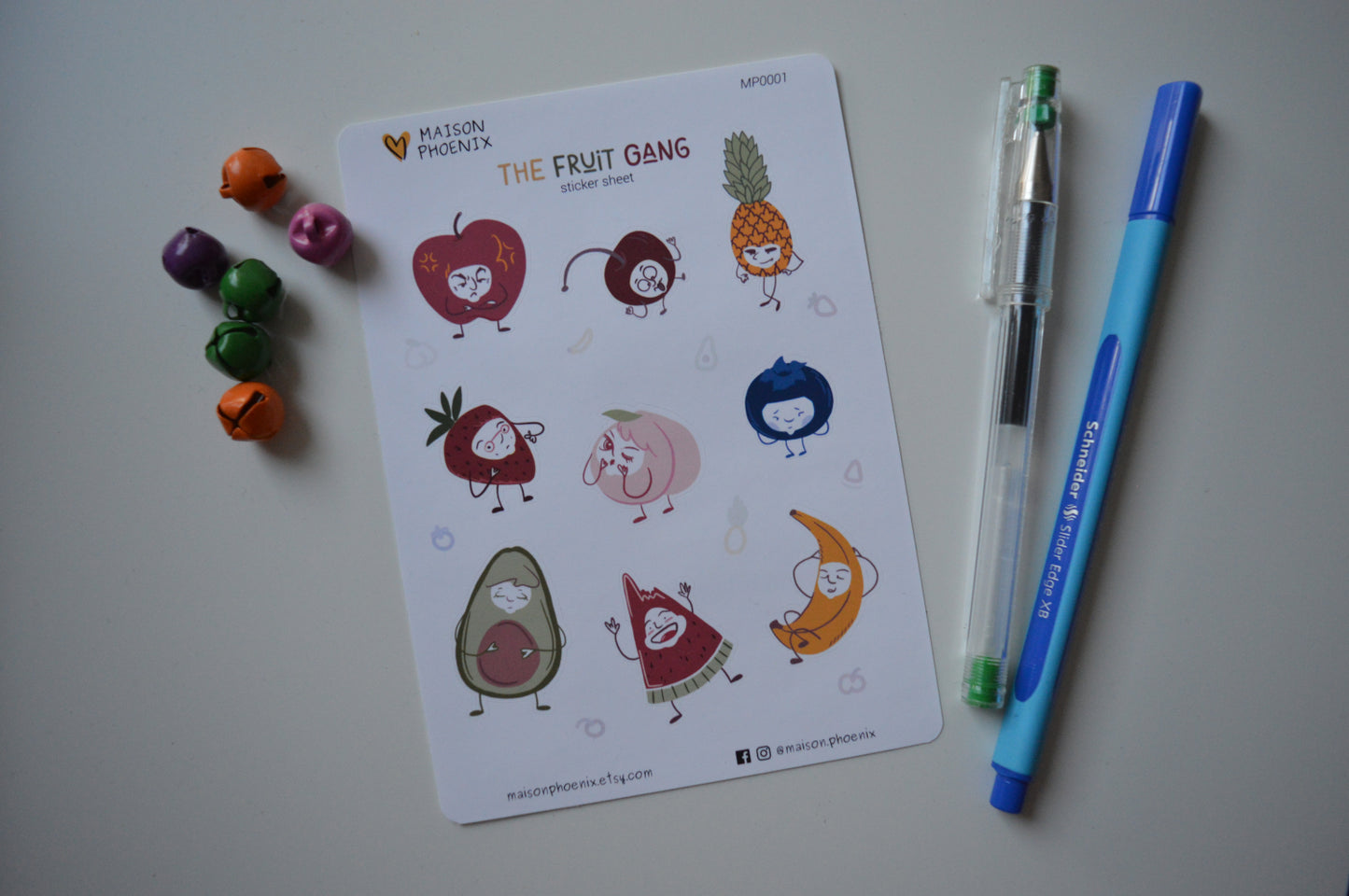 Fruit Gang Sticker Sheet 2