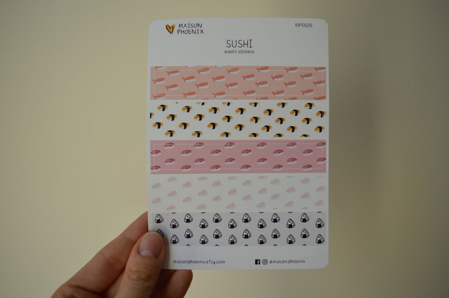 Sushi Washi Stickers 9