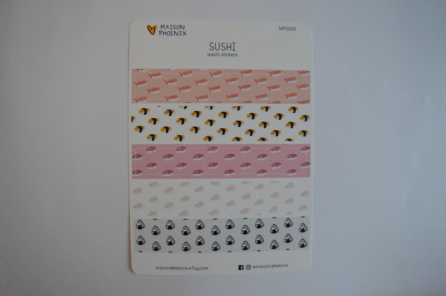 Sushi Washi Stickers 2
