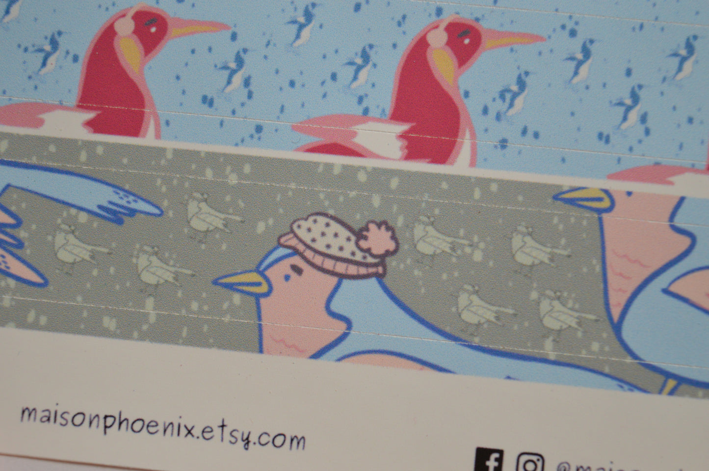 Winter Friends Washi Tape Style Stickers 6