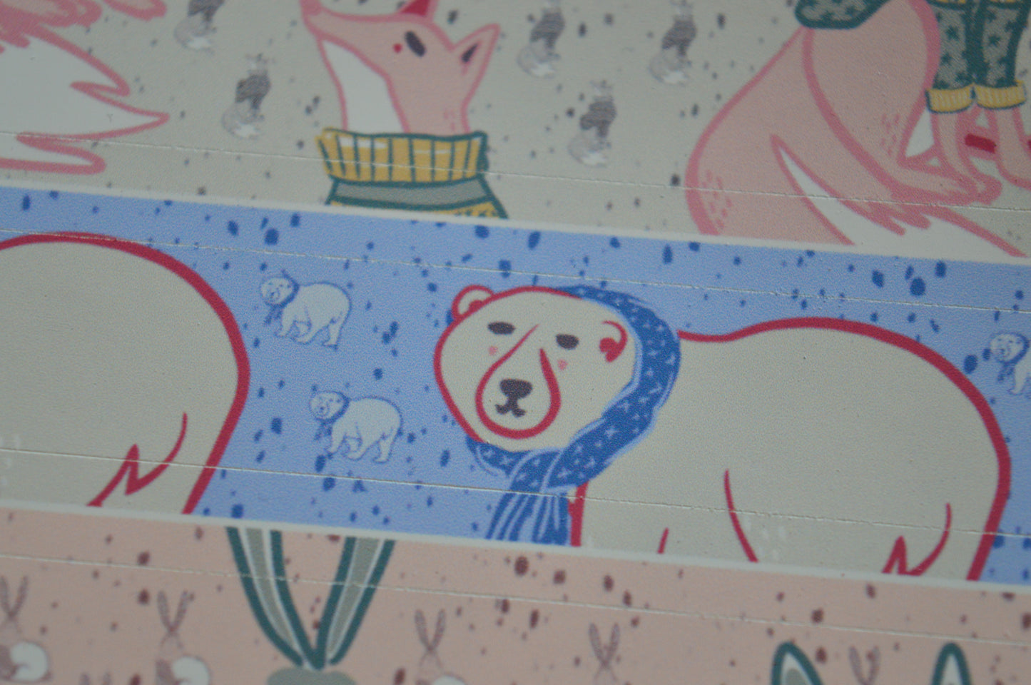 Winter Friends Washi Tape Style Stickers 3