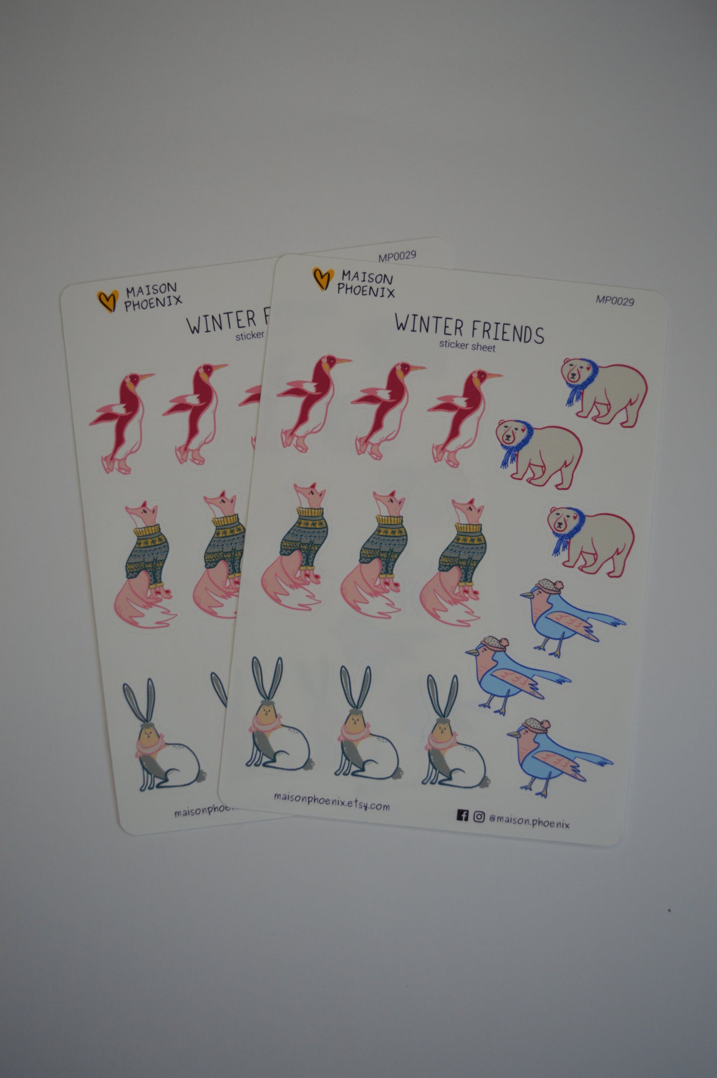 Winter Friends Sticker Sheet 7