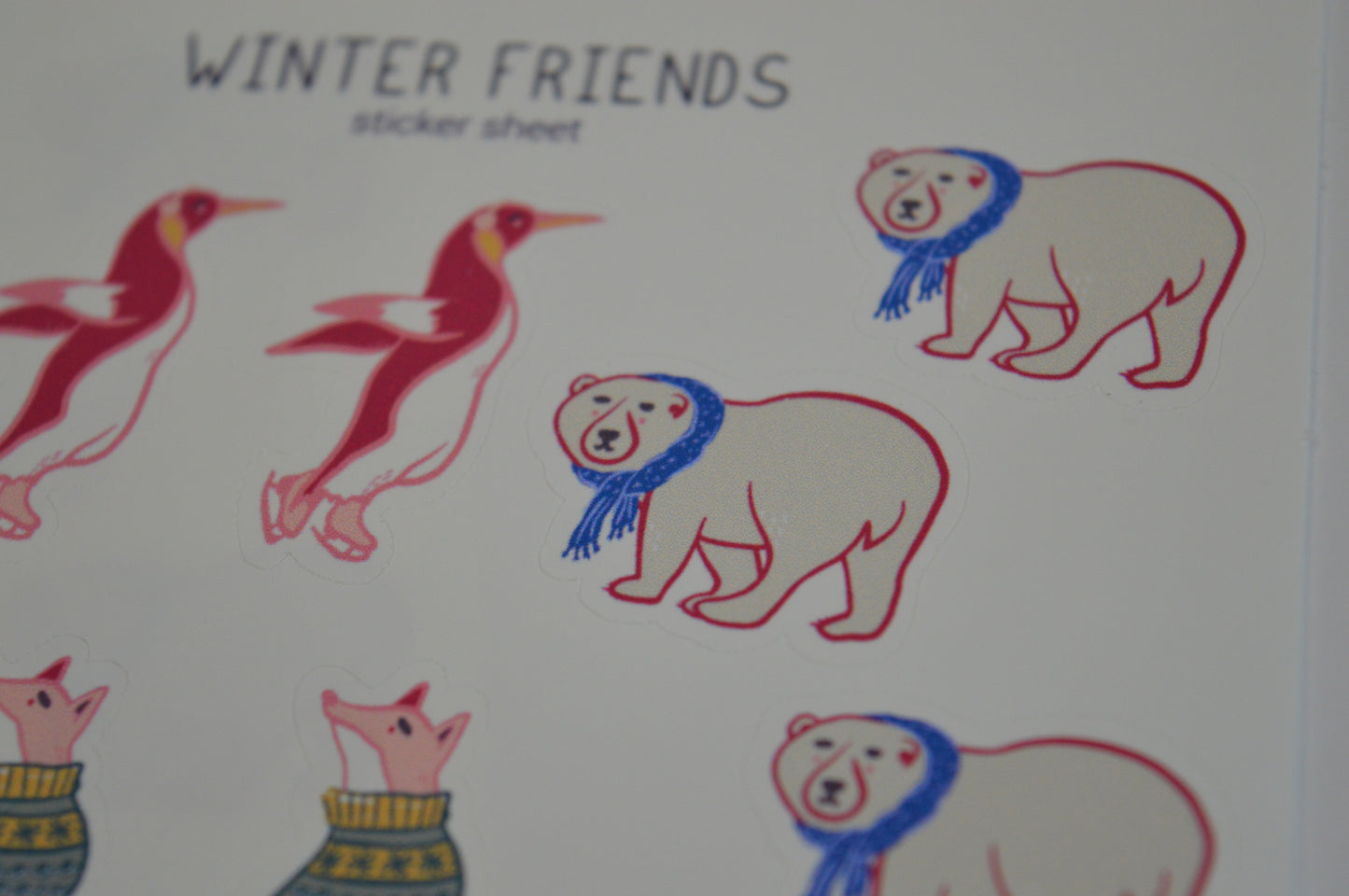 Winter Friends Sticker Sheet 2