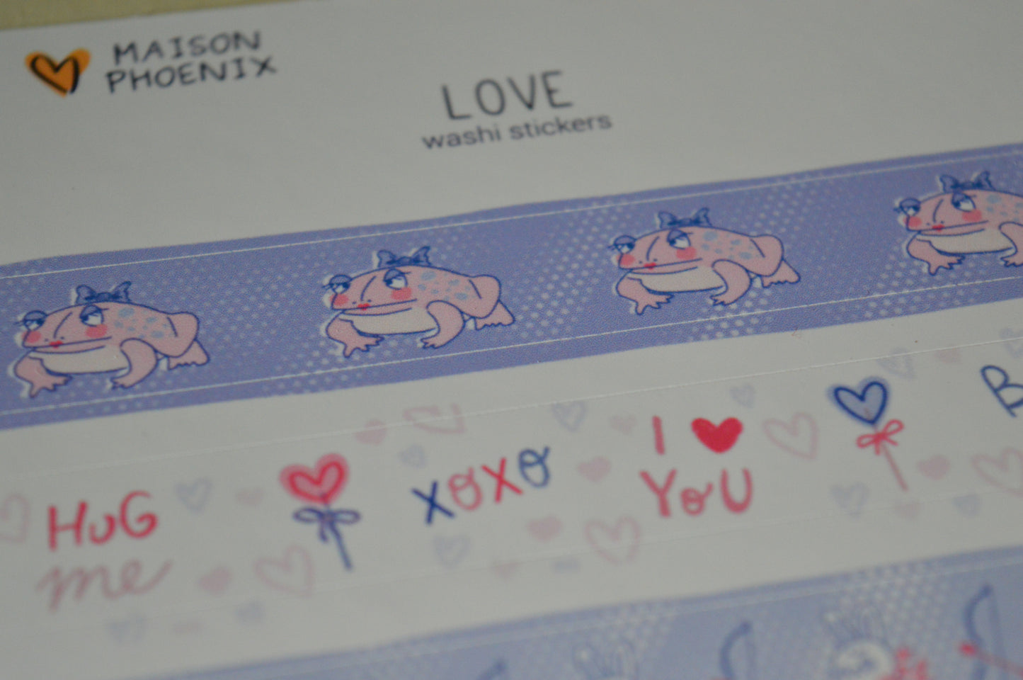 Valentine Washi Style Sticker Sheet 3