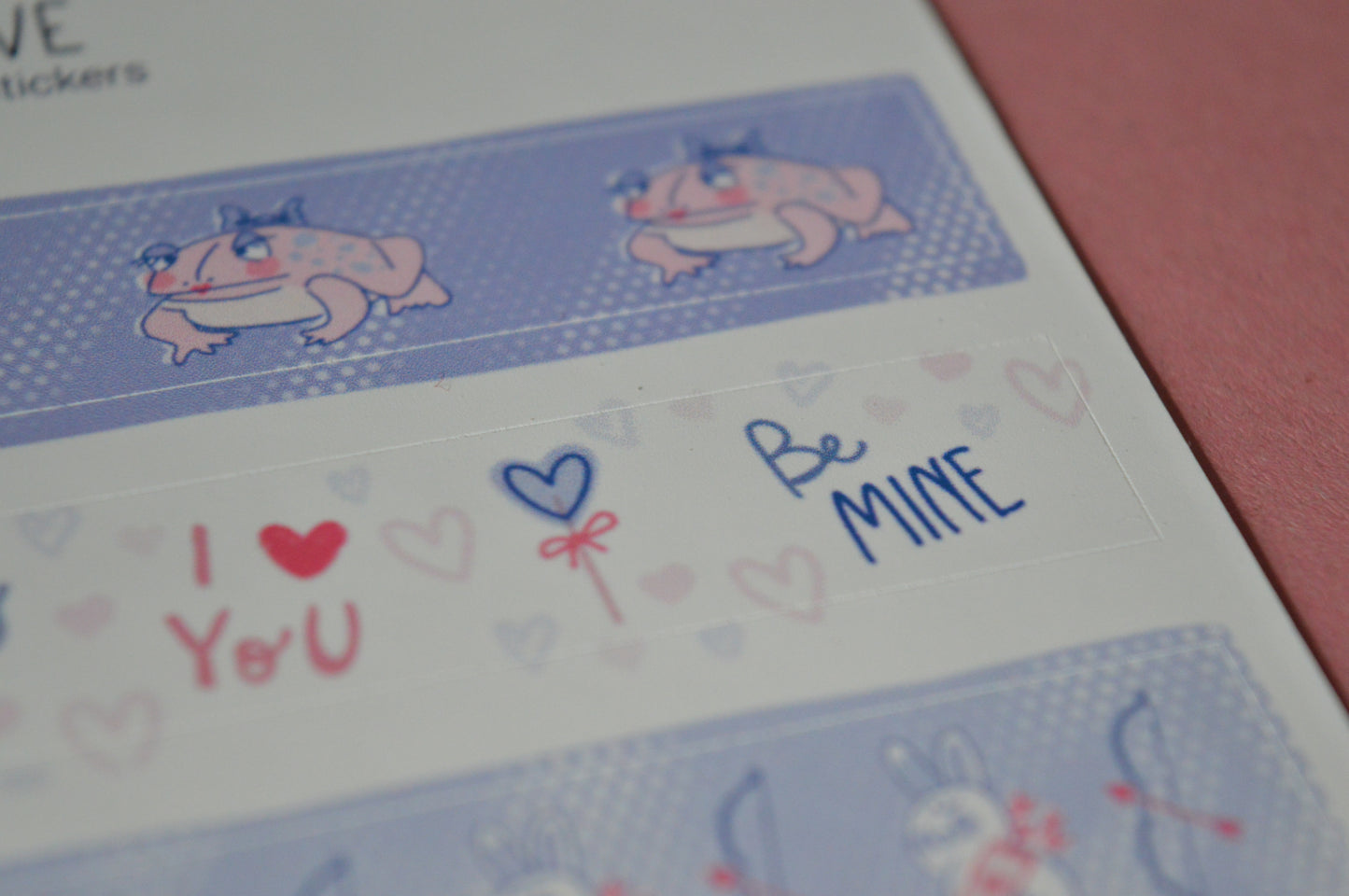 Valentine Washi Style Sticker Sheet 4