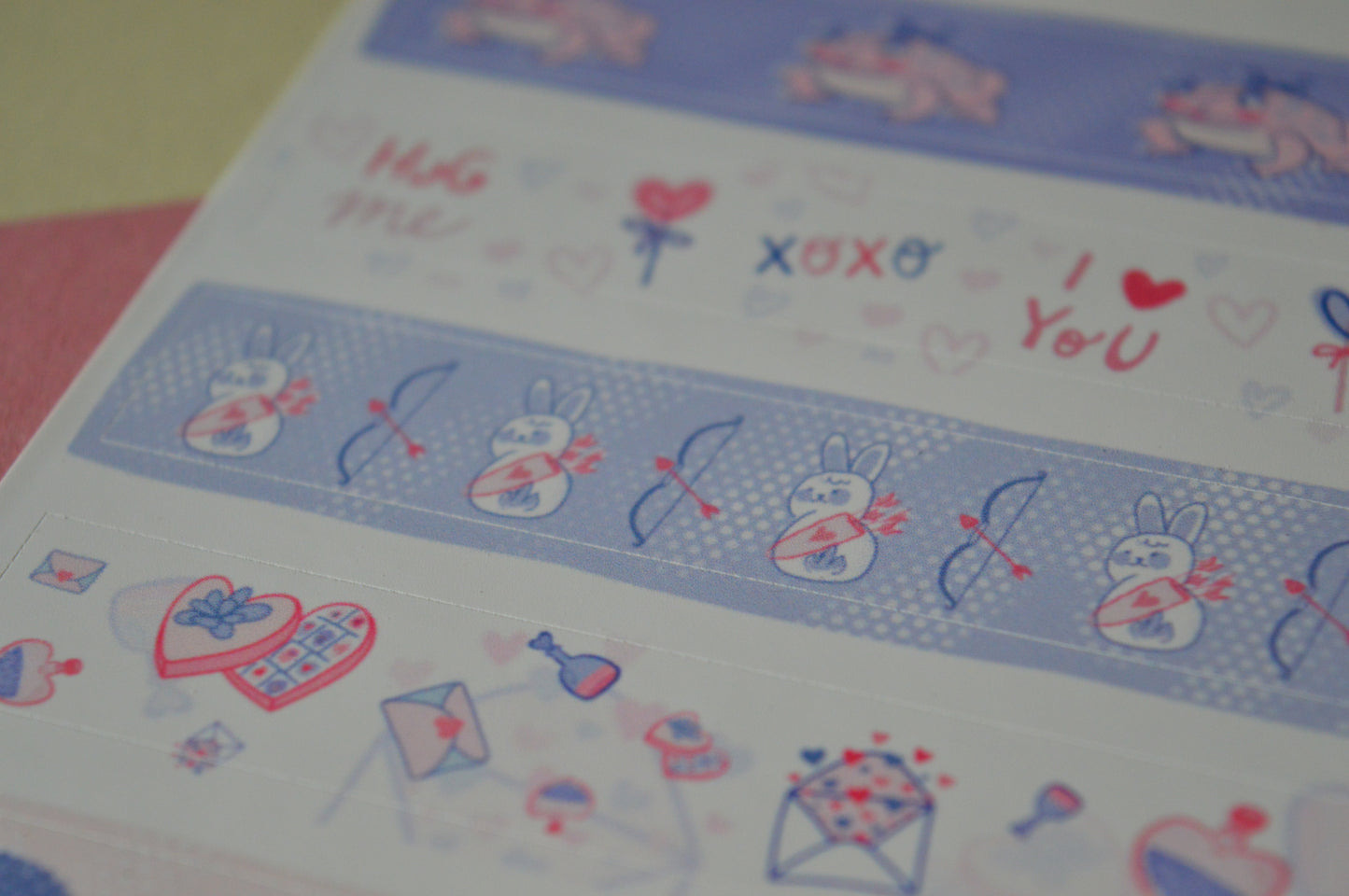 Valentine Washi Style Sticker Sheet 5