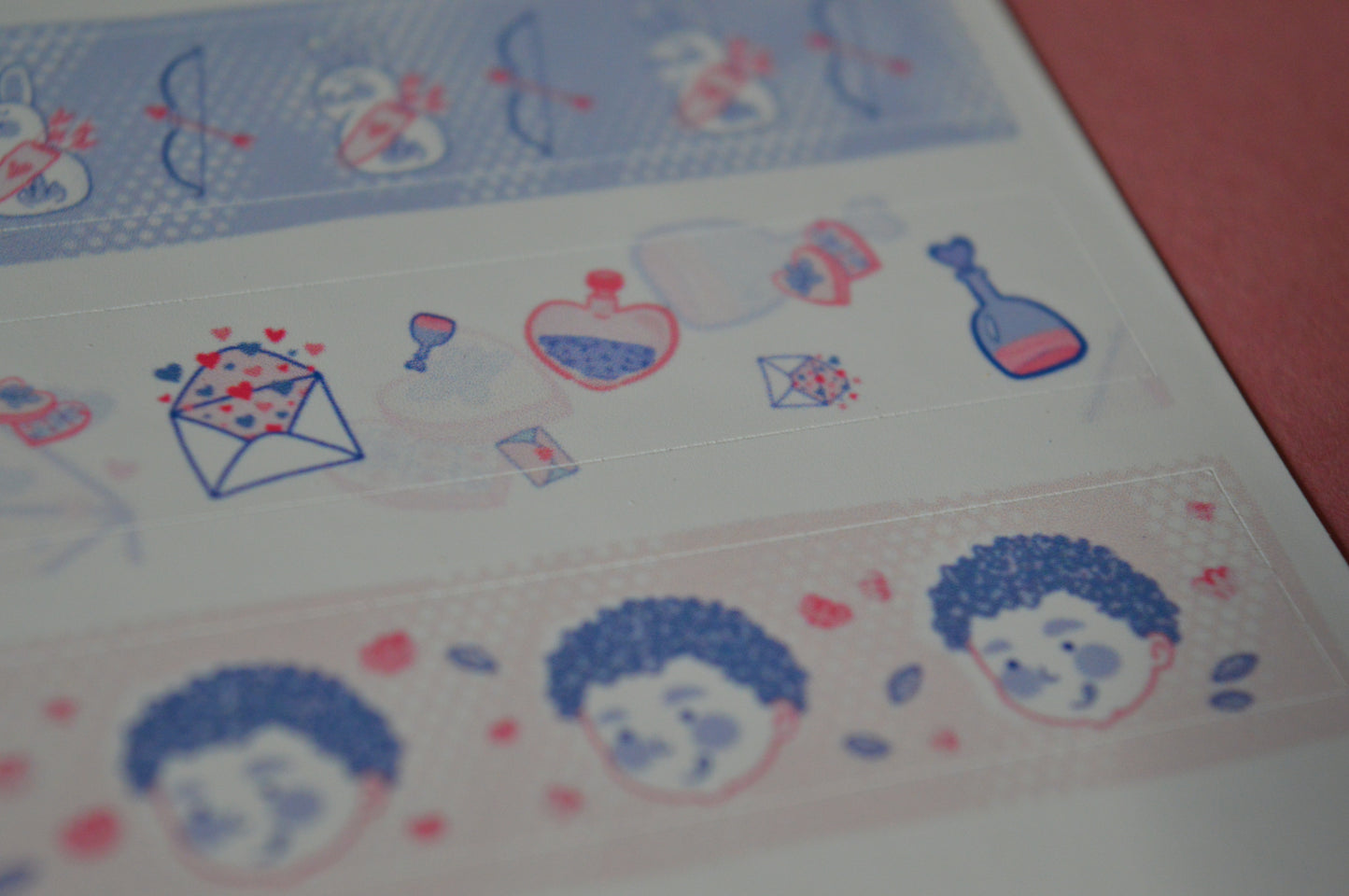 Valentine Washi Style Sticker Sheet 7