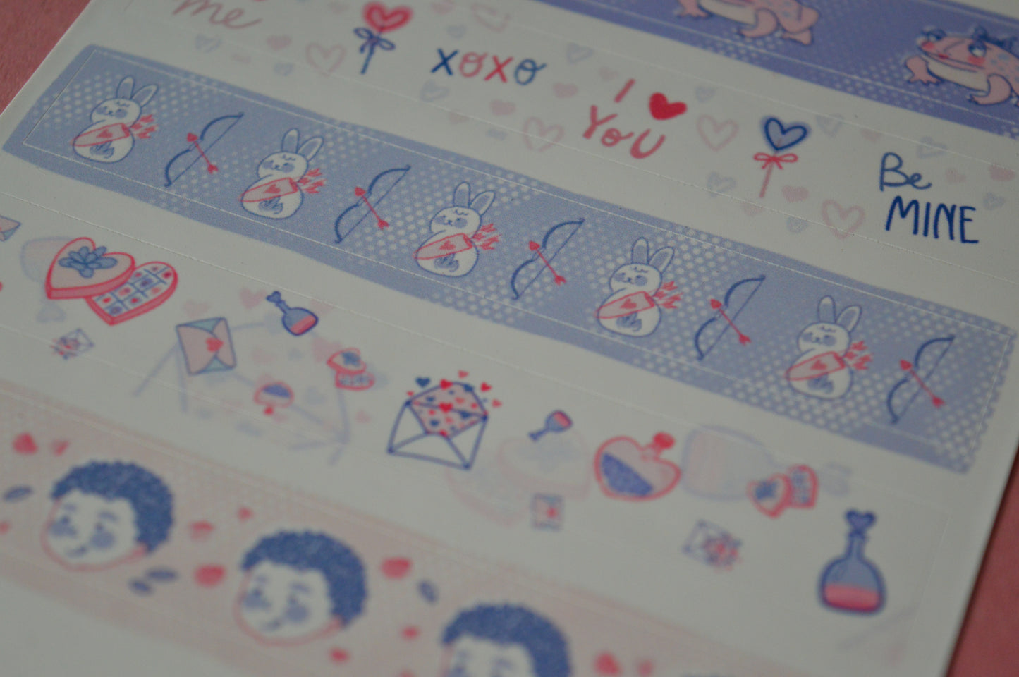 Valentine Washi Style Sticker Sheet 6