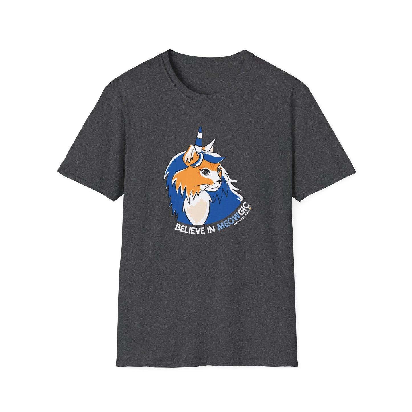 Believe In Meowgic T-Shirt Dark Heather