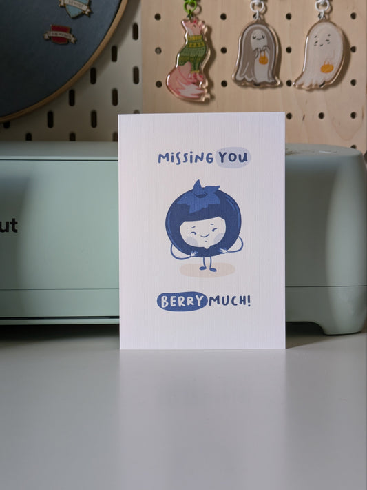 Blueberry Greeting Card 1