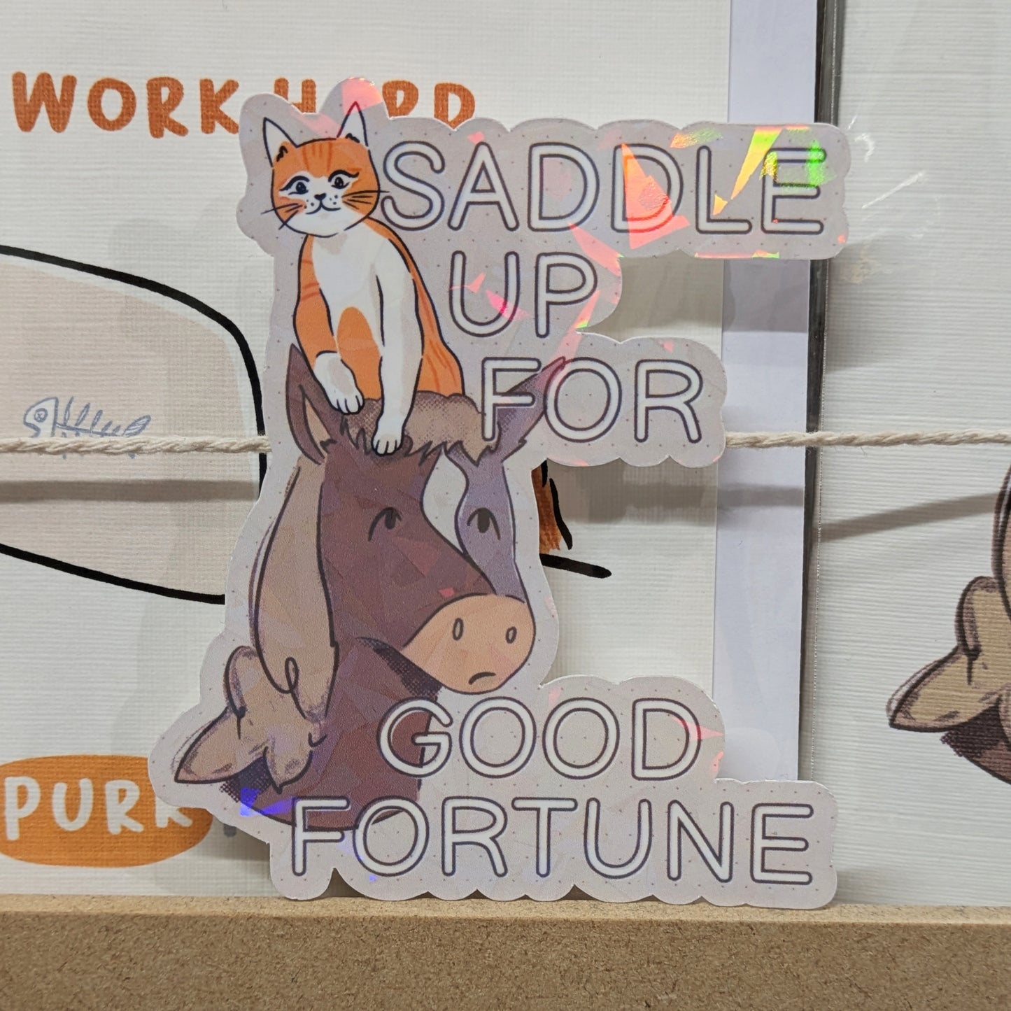 Year of the Horse Holographic Sticker 1